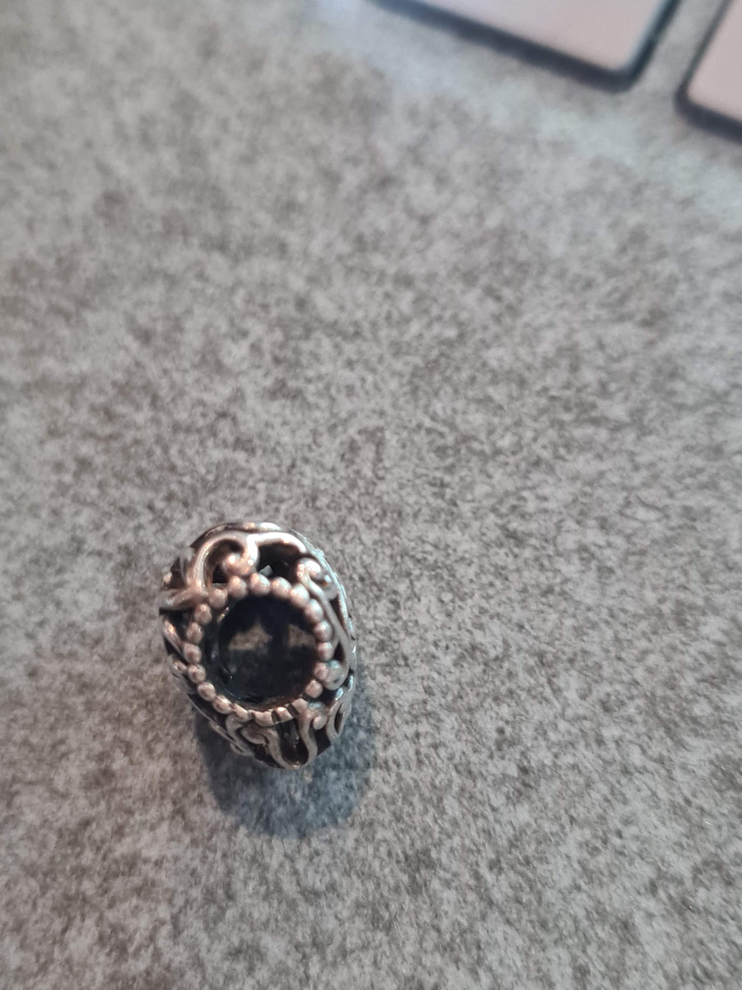 Genuine Pandora Regal Heart Openwork Charm