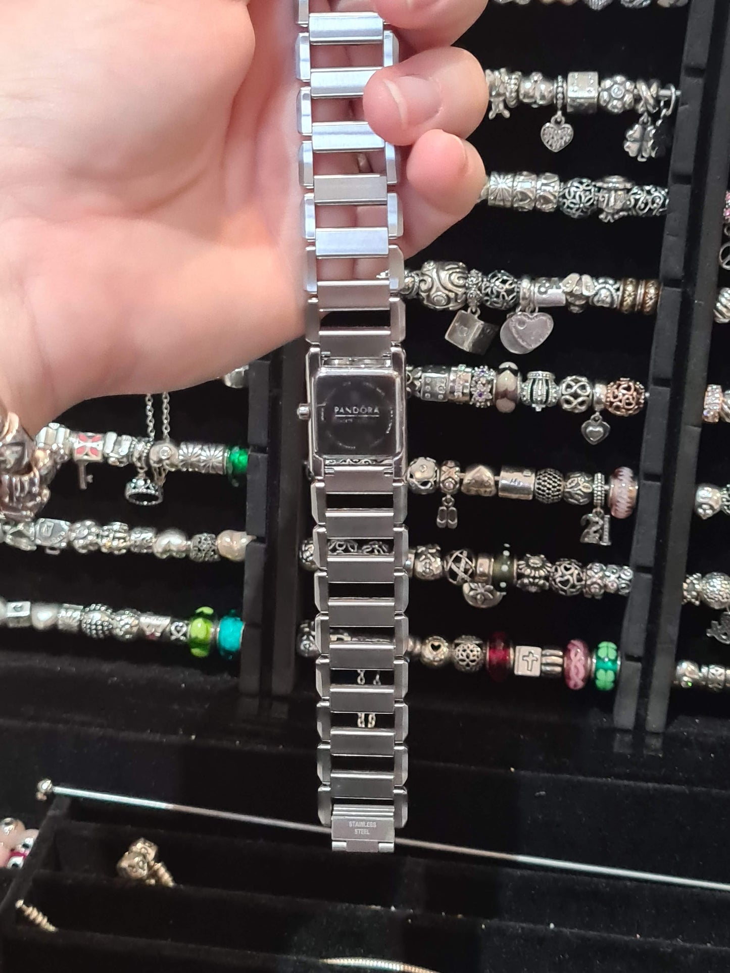 Genuine Pandora Stainless Steel Watch in Silver In Great condition
