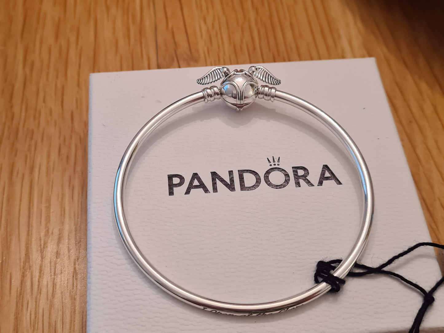 Genuine Pandora X Harry Potter Bangle With Snitch Clasp 19cm