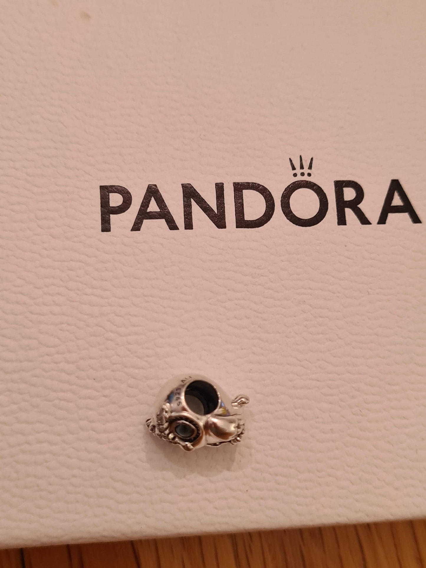 Genuine Pandora Wise Owl With Pave Eyebrows and CZ Eyes