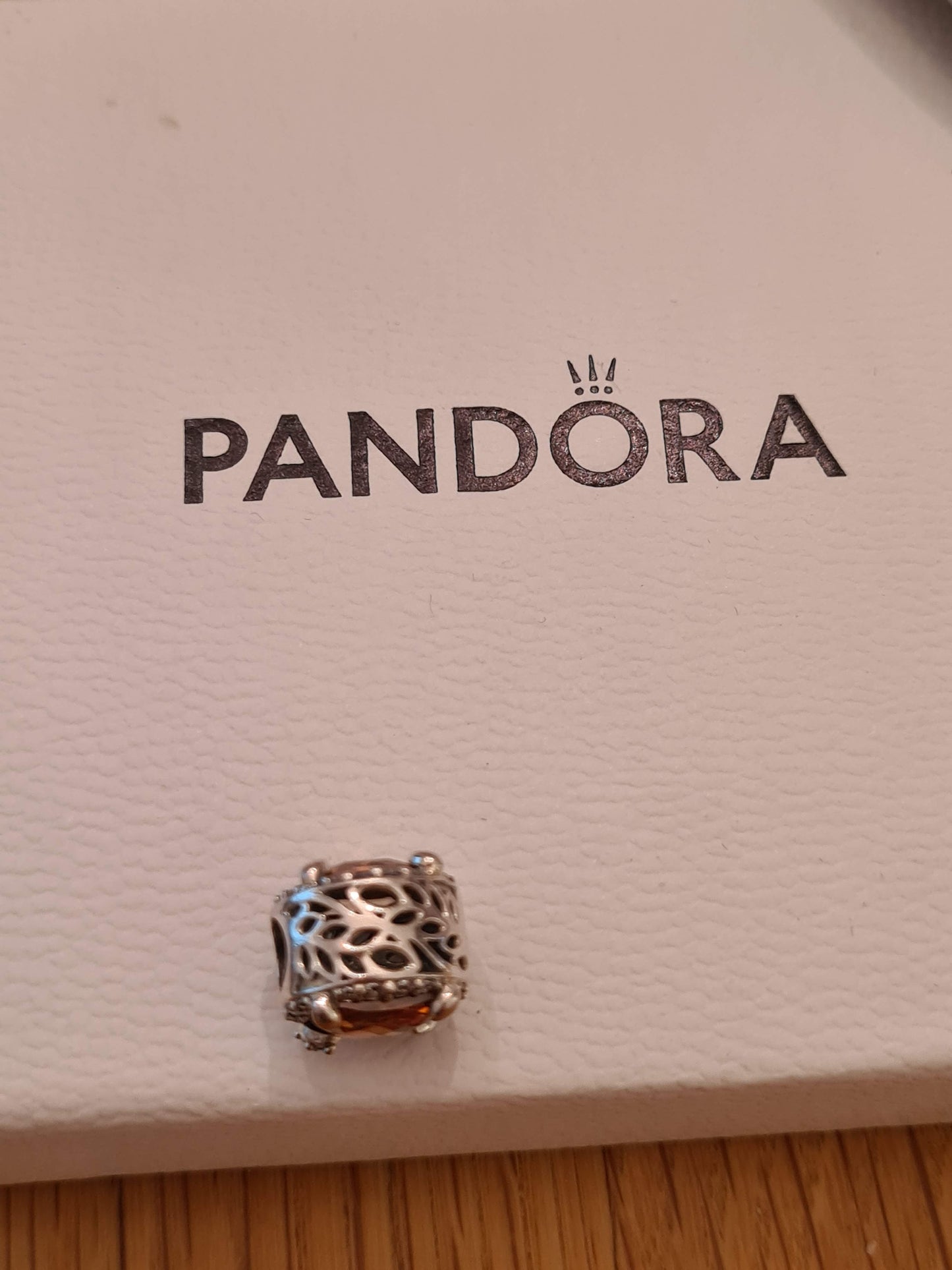 Genuine Pandora Brand New Radiant Grains of Energy Pink Stone Pave RARE