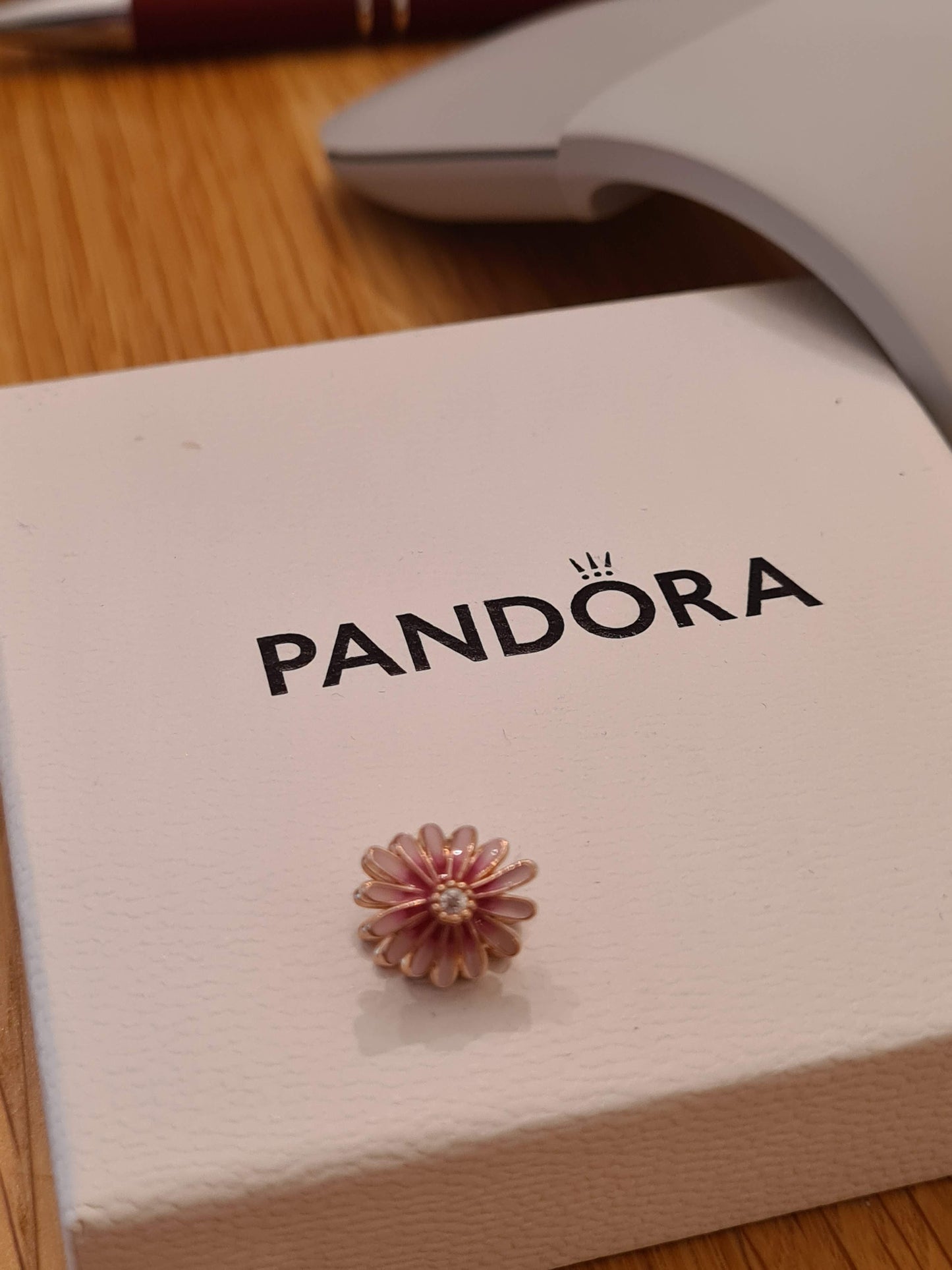 Genuine Pandora Rose Gold Flower Daisy Charm