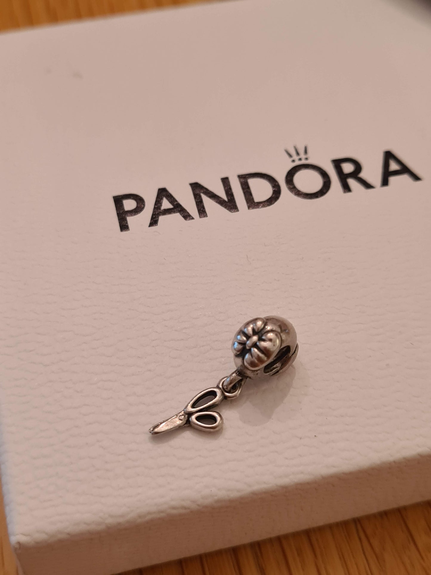 Genuine Pandora Hairdresser/ Sewing Scissors Charm Dangle
