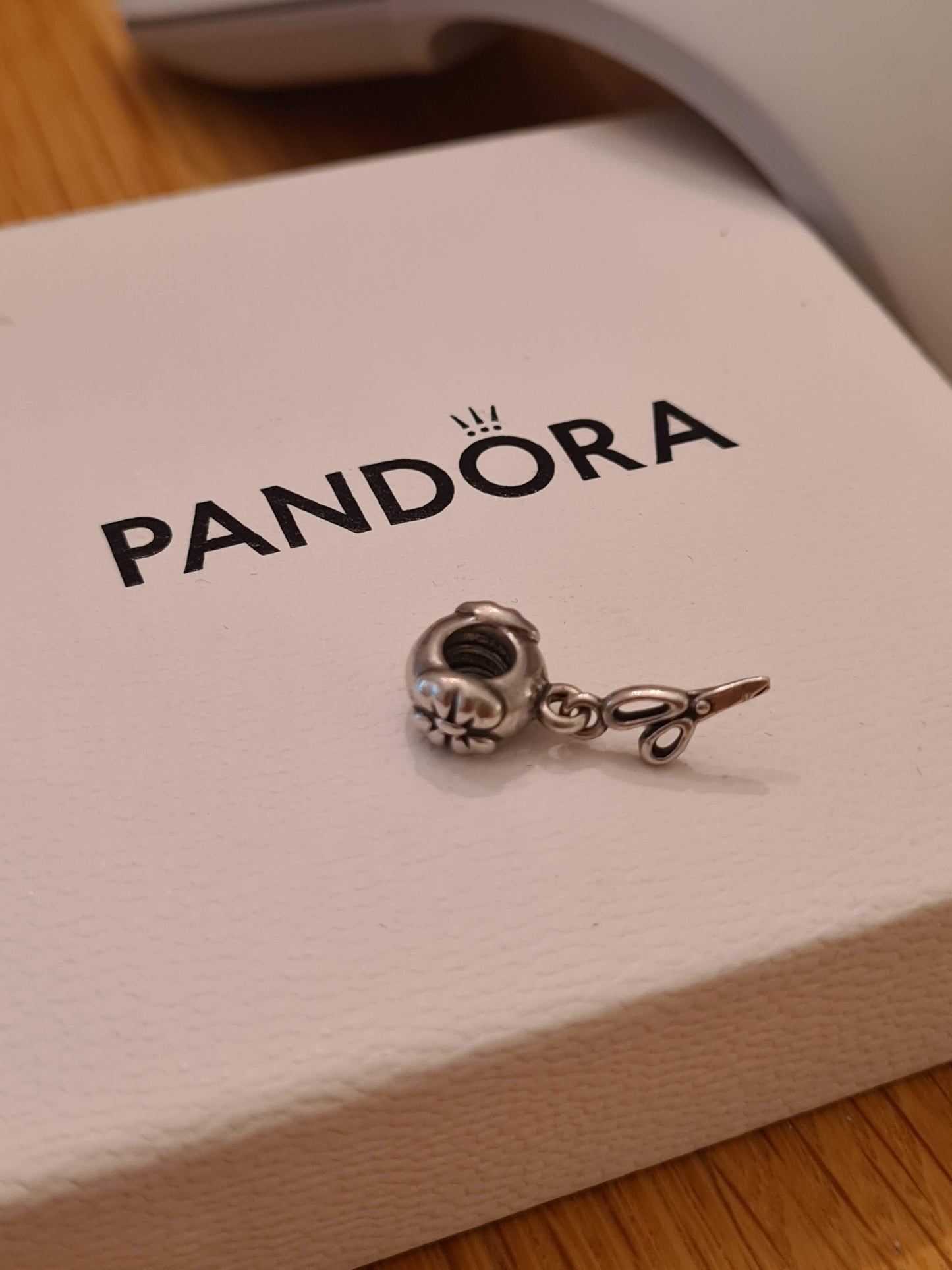 Genuine Pandora Hairdresser/ Sewing Scissors Charm Dangle