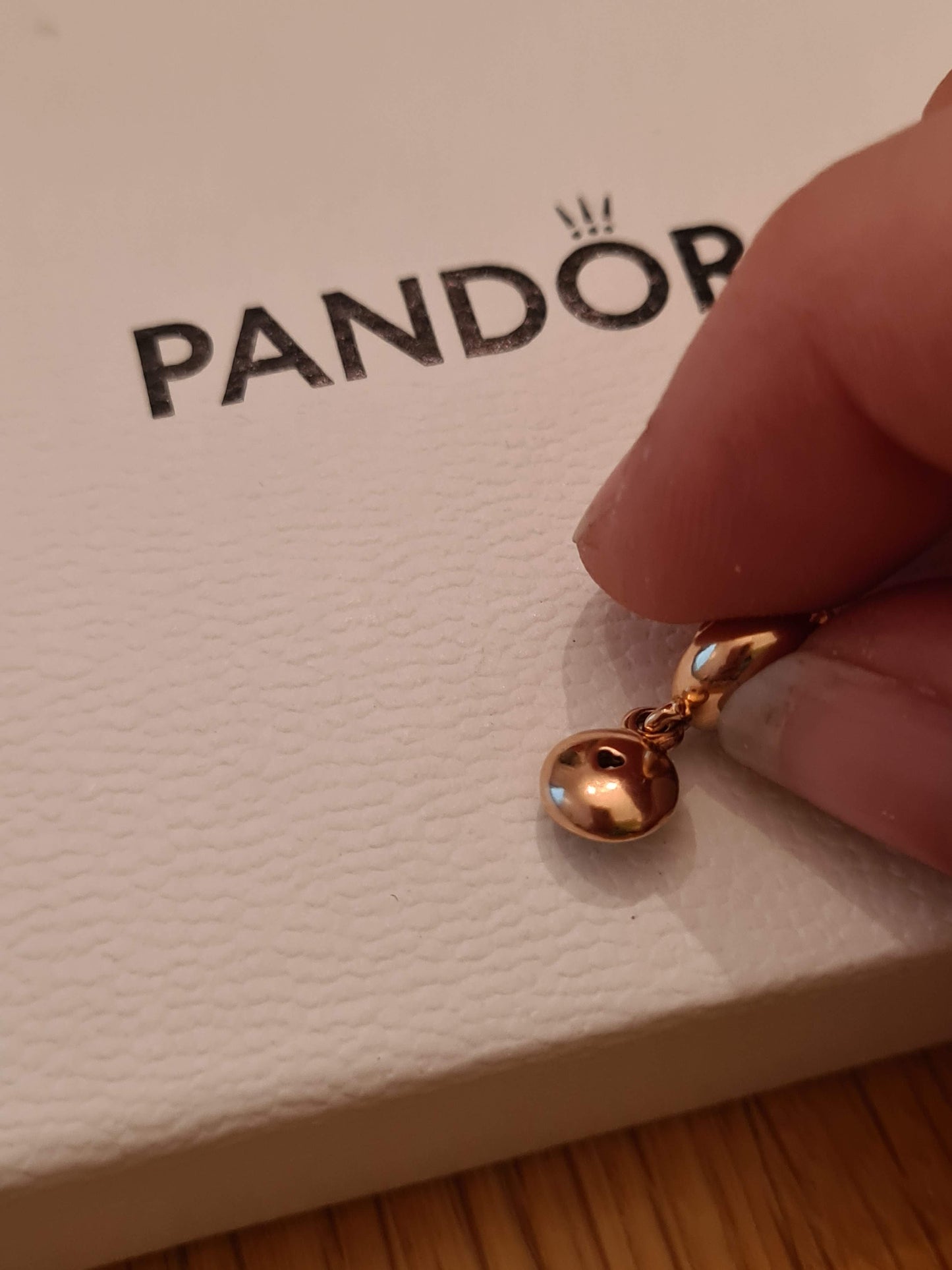 Genuine Pandora Brand New Rose Gold Hope Pave Dangle ESSENCE Charm