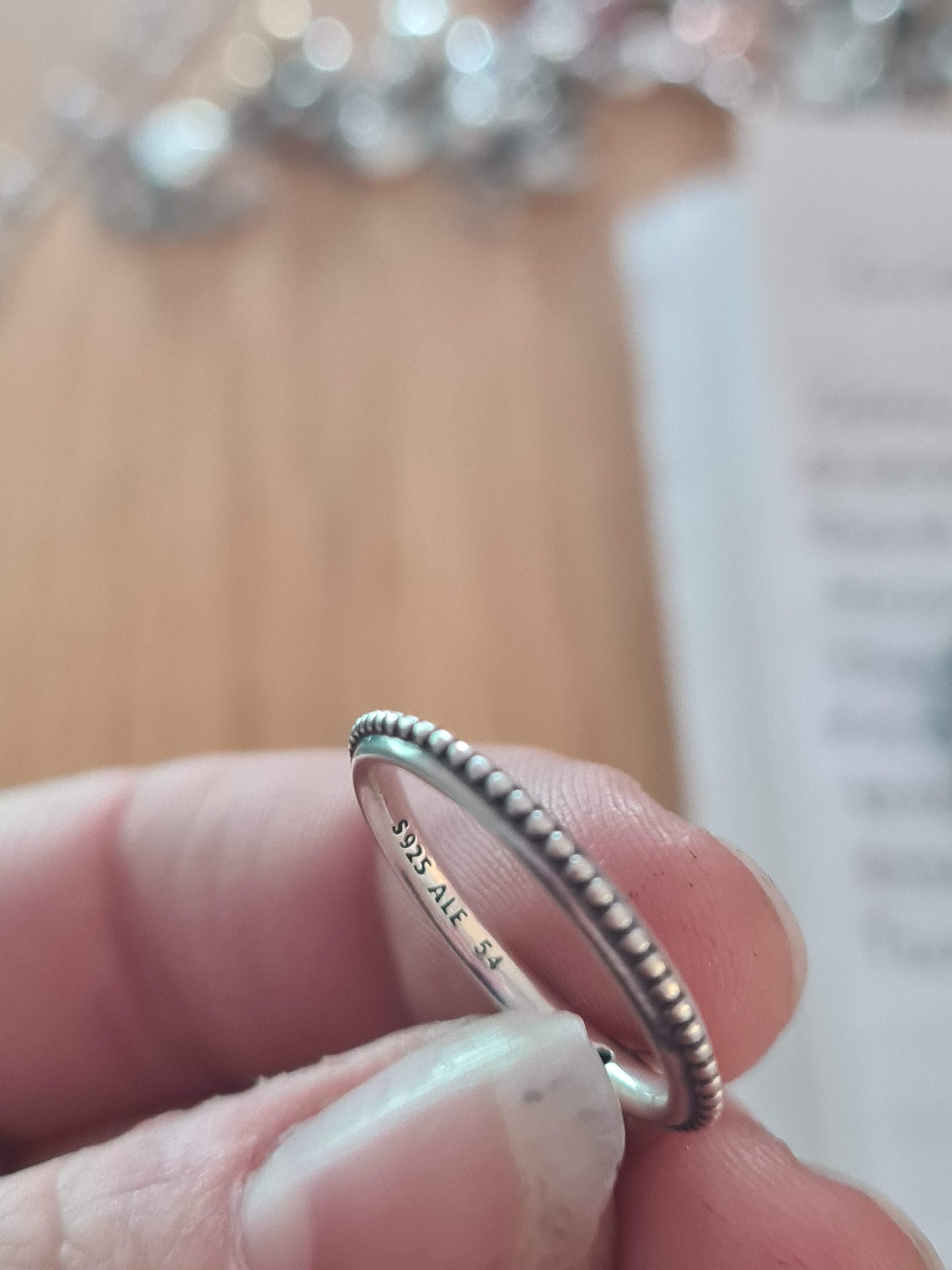 Genuine Pandora Heart Pink Stone Ring Size 58