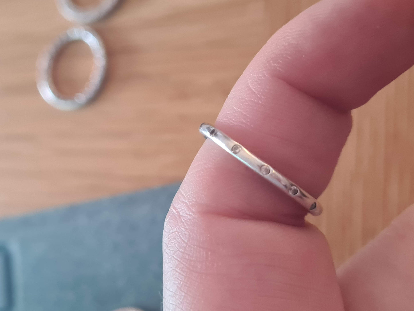 Genuine Pandora Eternity Band Plain OR Small Cz Stones Choice