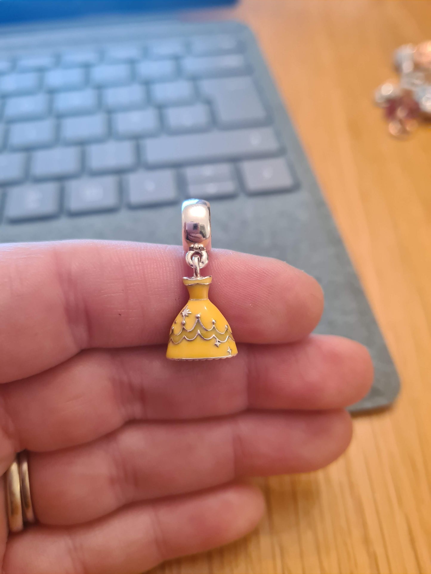 Genuine Pandora Belle's Dress Disney Charm