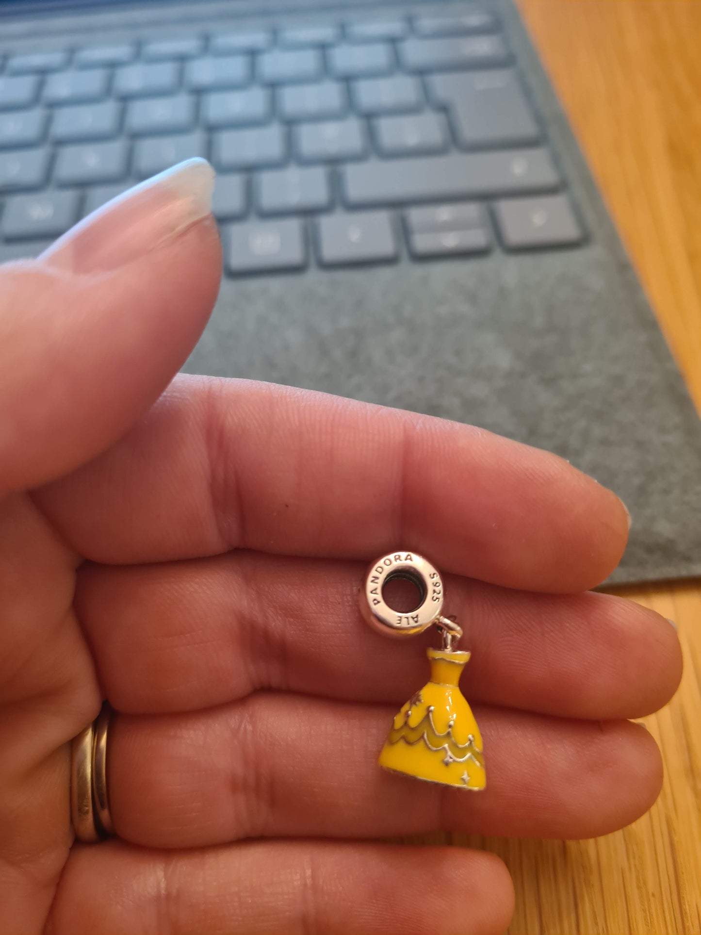 Genuine Pandora Belle's Dress Disney Charm