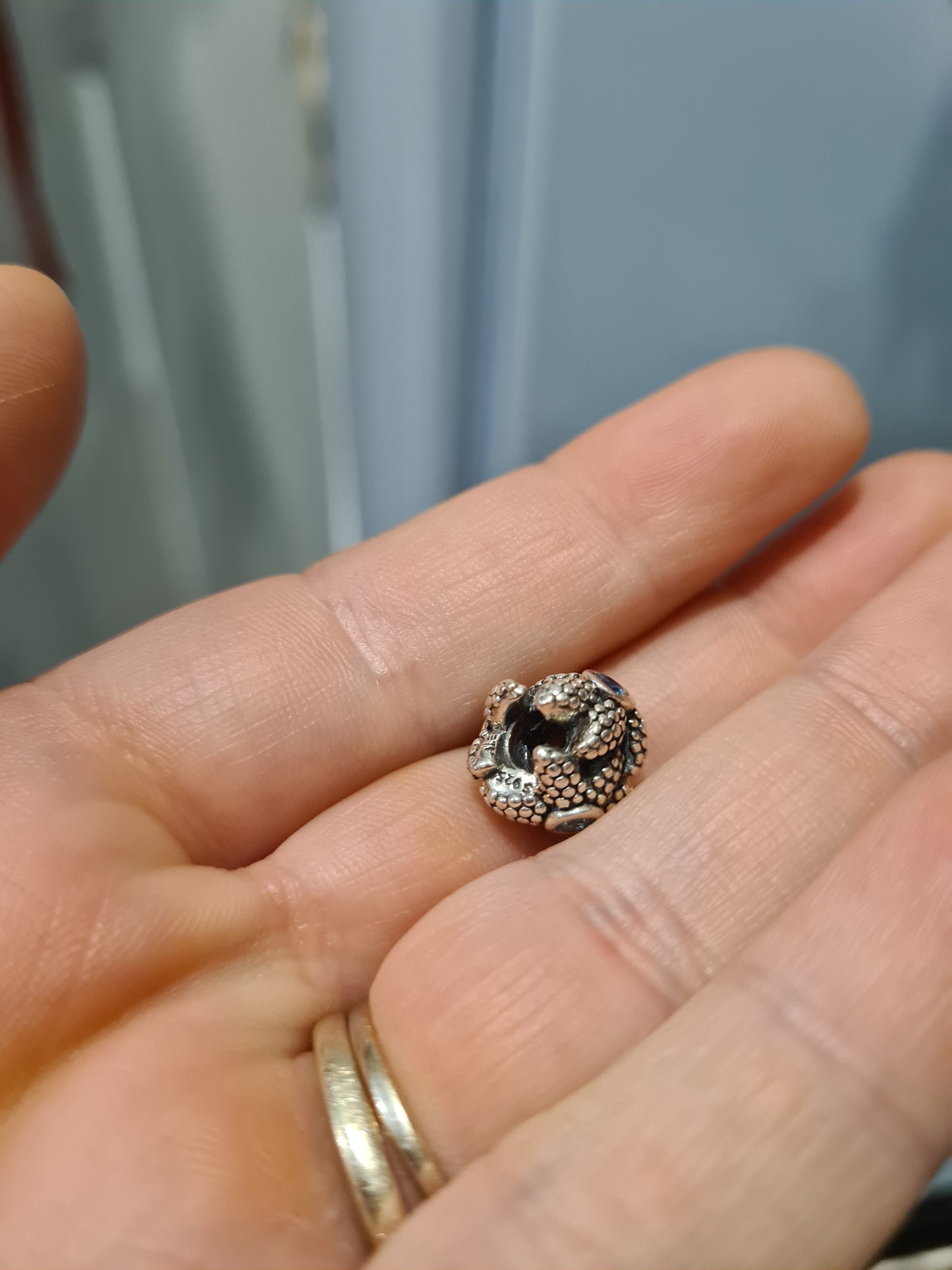 Genuine Pandora Starfish and Stone Blue Charm
