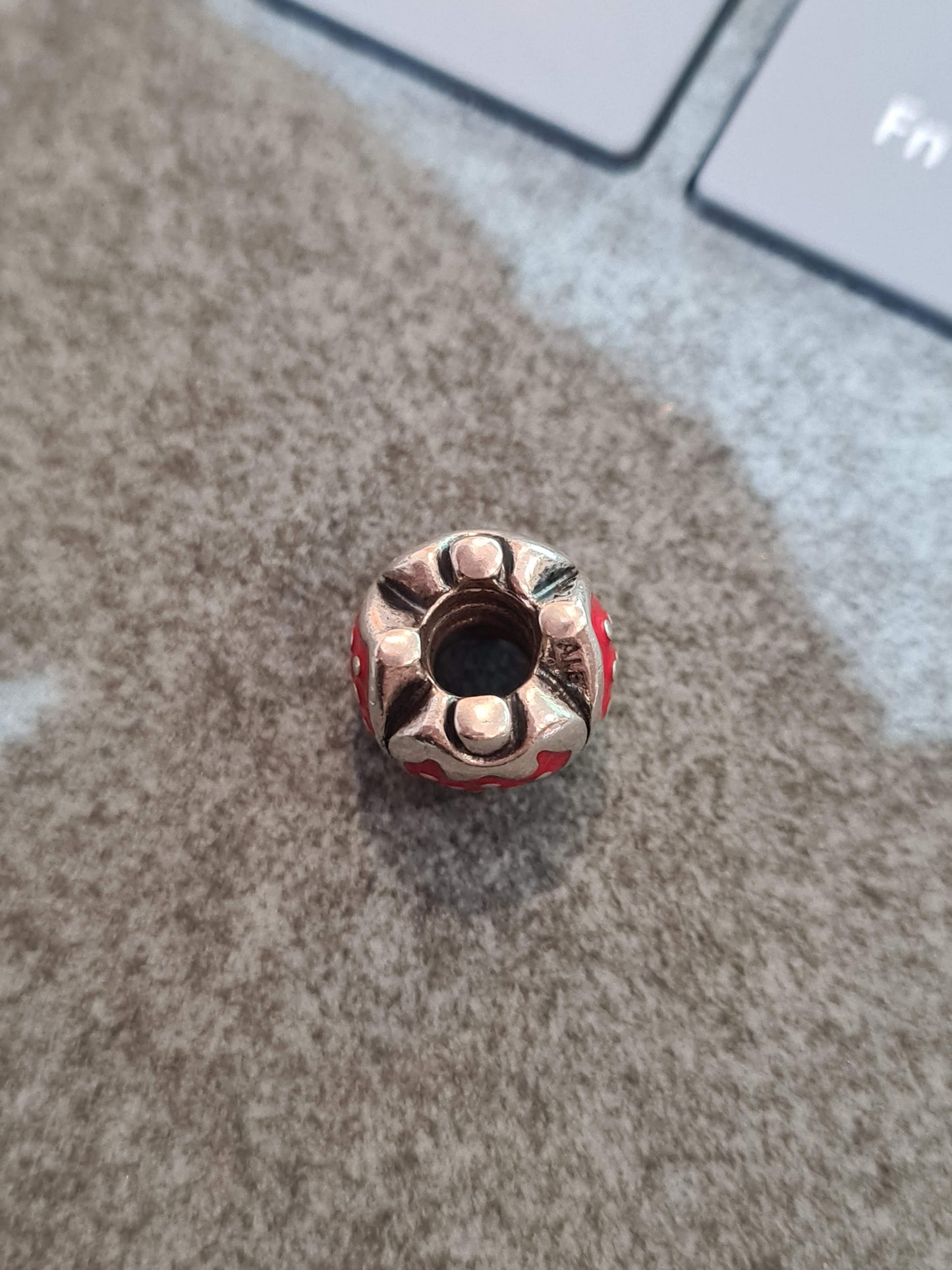 Genuine Pandora Red Enamel Sweet Strawberry Summer Charm