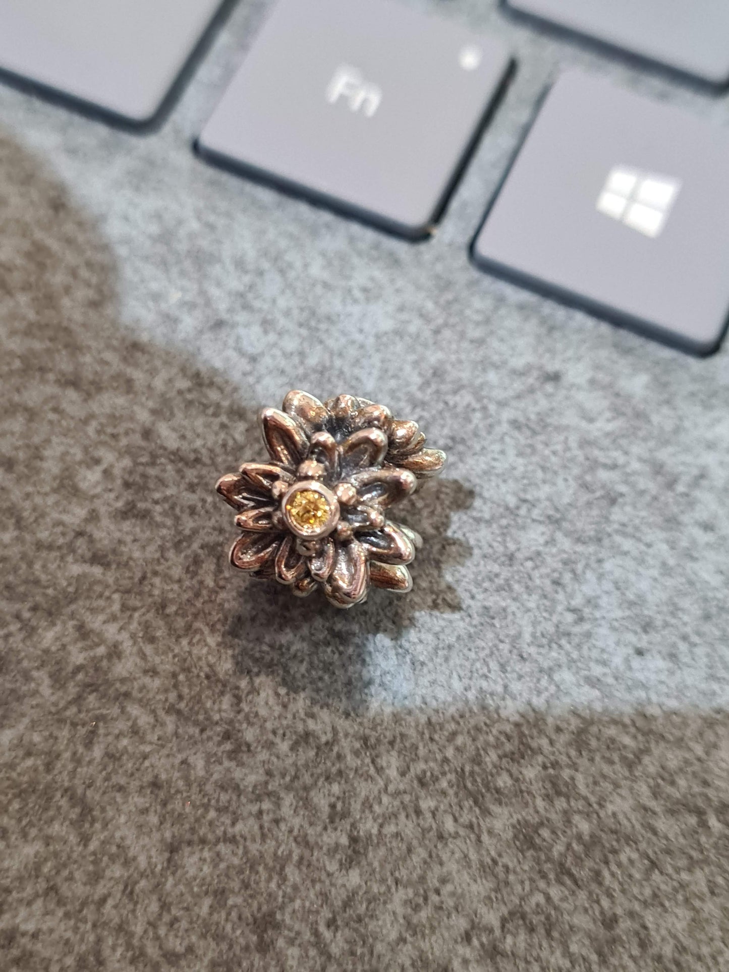 Genuine Pandora Rare Edelweiss Flower Charm