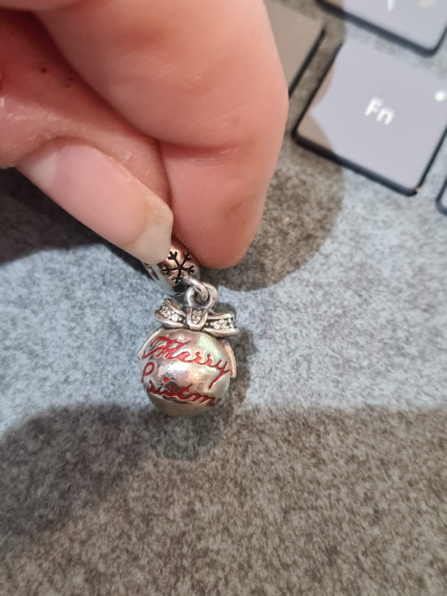 Genuine Pandora Merry Christmas Bauble Dangle