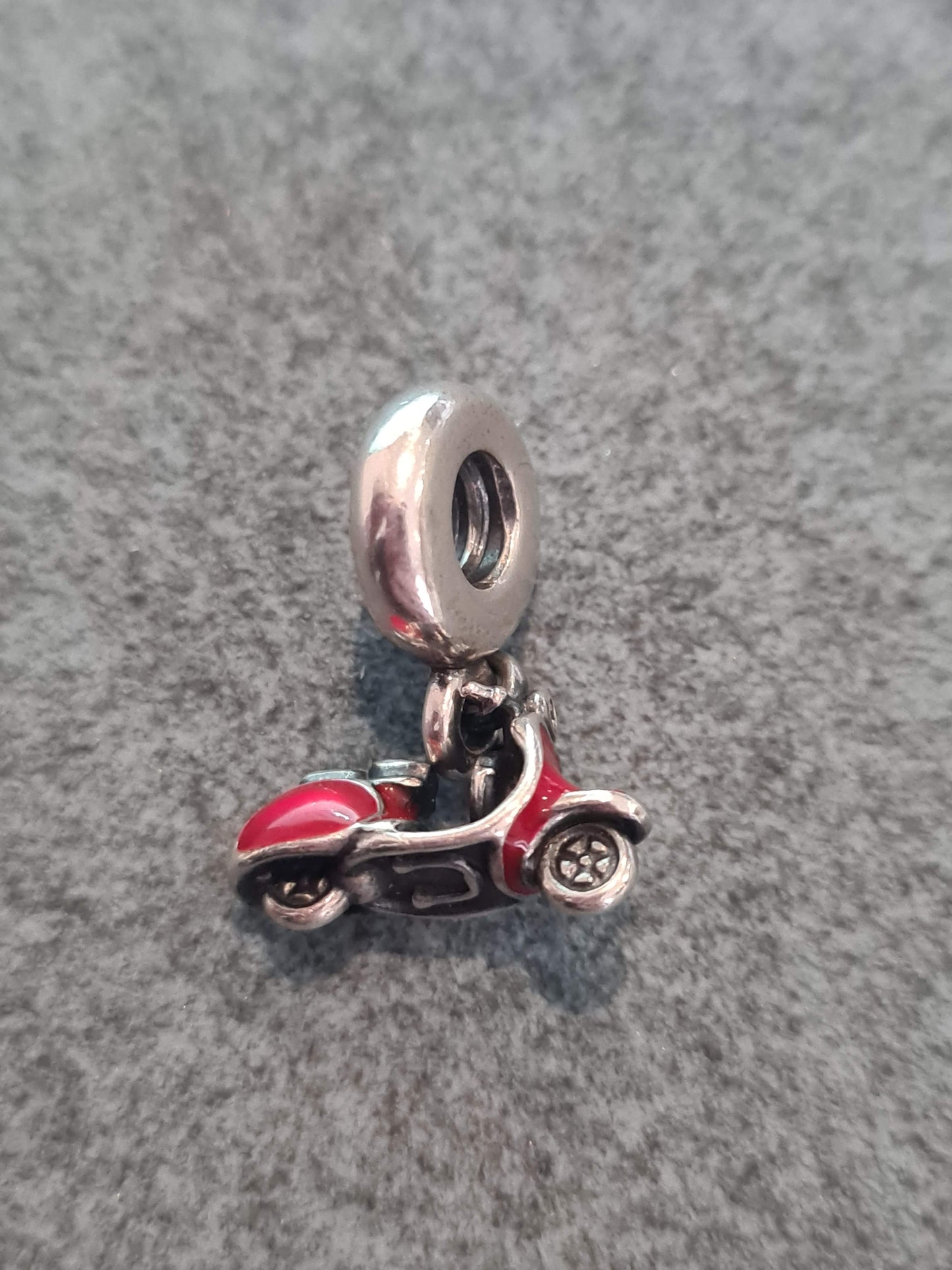Genuine Pandora Red Scooter Moped Vesper Charm Italian