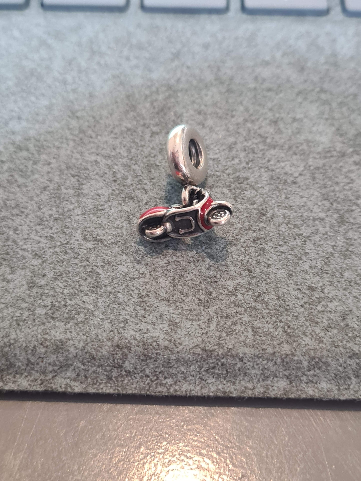 Genuine Pandora Red Scooter Moped Vesper Charm Italian