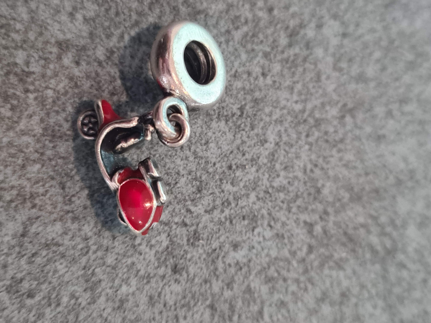 Genuine Pandora Red Scooter Moped Vesper Charm Italian