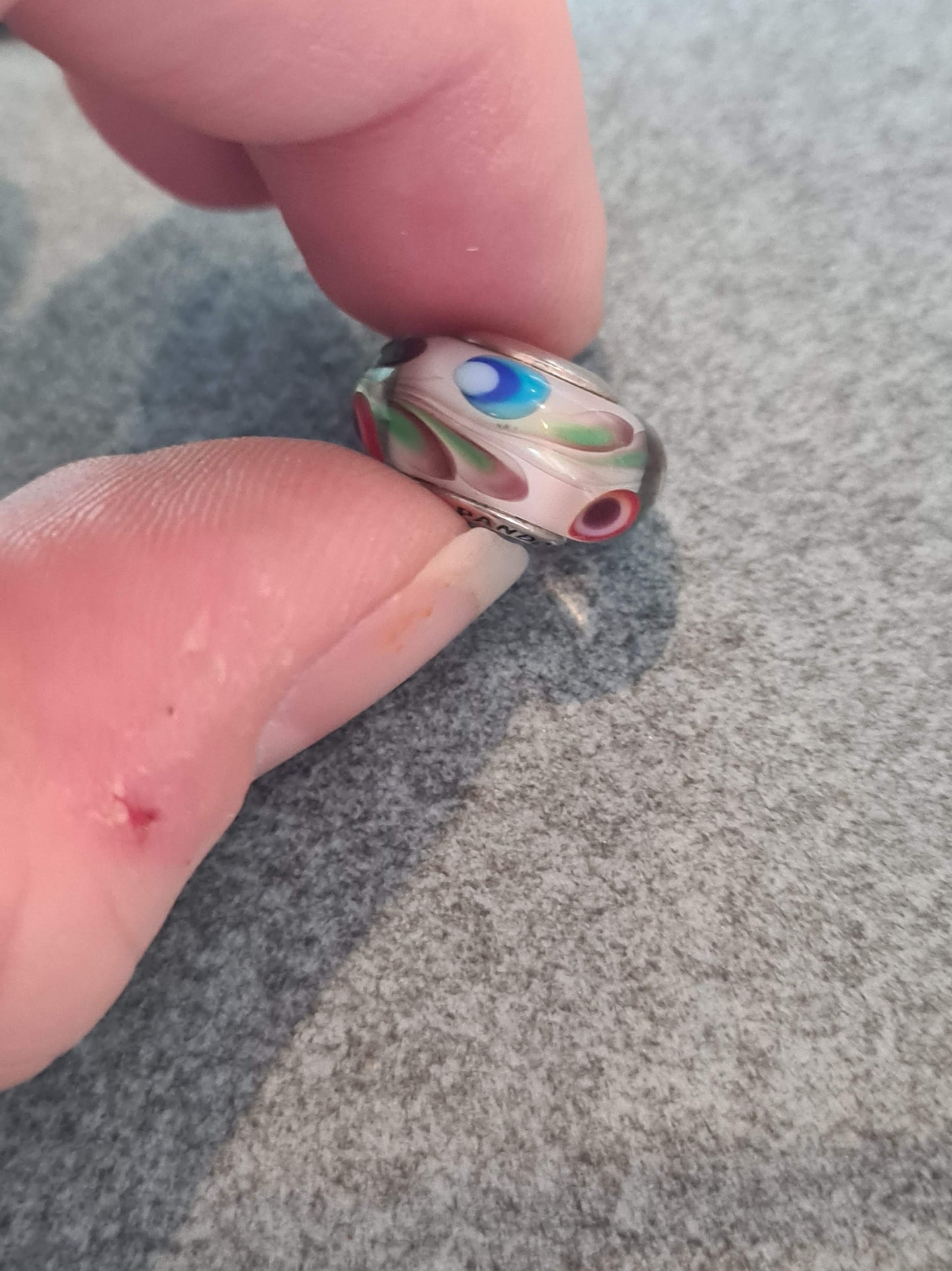 Genuine Pandora Folklore Murano Glass Charm
