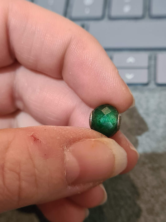 Genuine Pandora Prosperity Aventurine Green Essence Real Gemstone Charm