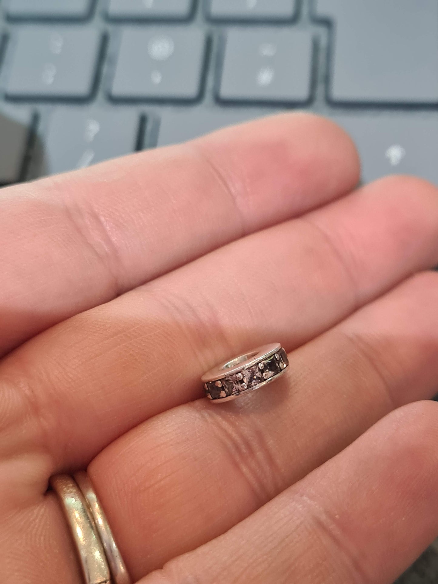 Genuine Pandora Flat Silver Spacer Various Colours