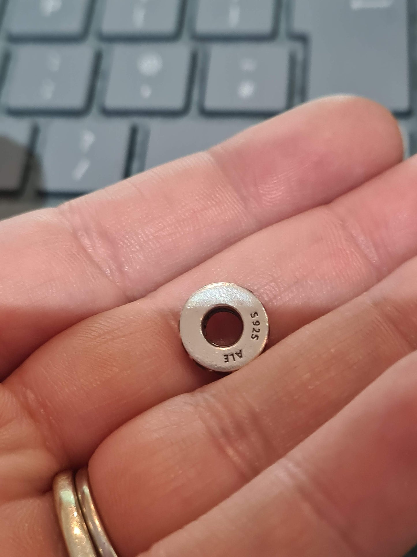 Genuine Pandora Flat Silver Spacer Various Colours