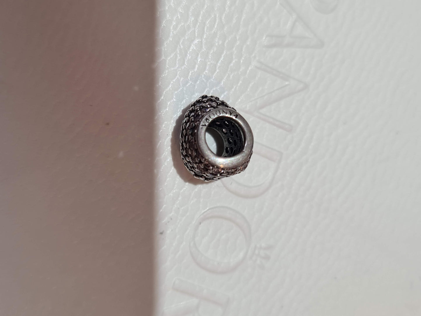 Genuine Pandora Silver Clear Pave Sparkle Heart Charm