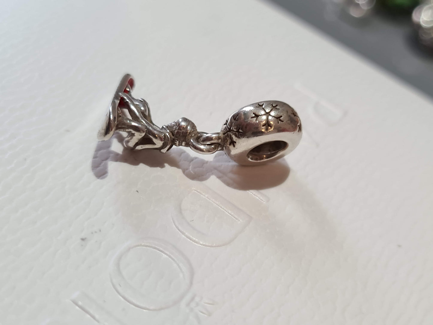 Genuine Pandora Rare Snowbaord Snowboarder Christmas Winter Sport Charm