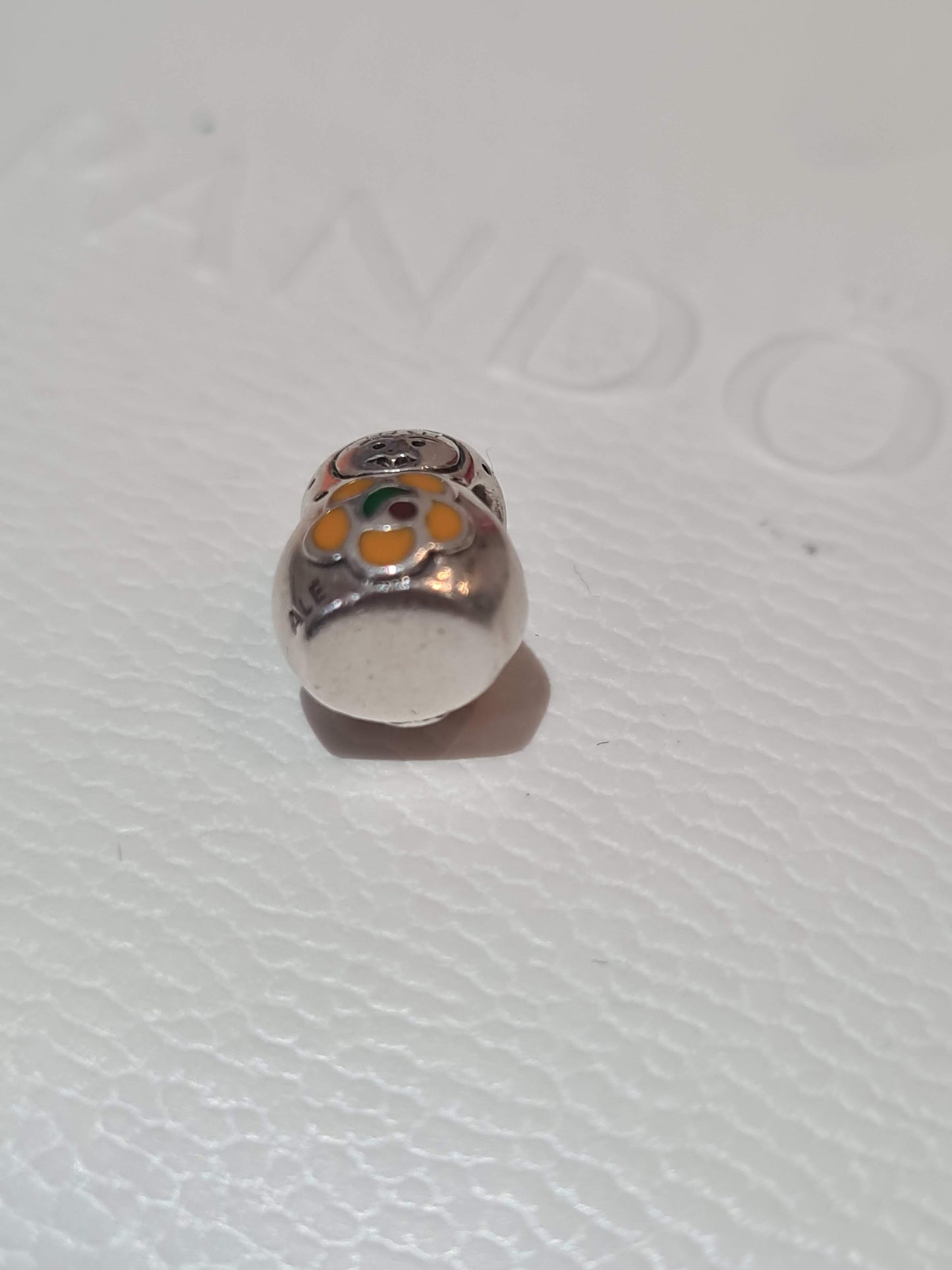 Genuine Pandora Russion Doll Rare Matryoshka Charm With Enamel Details