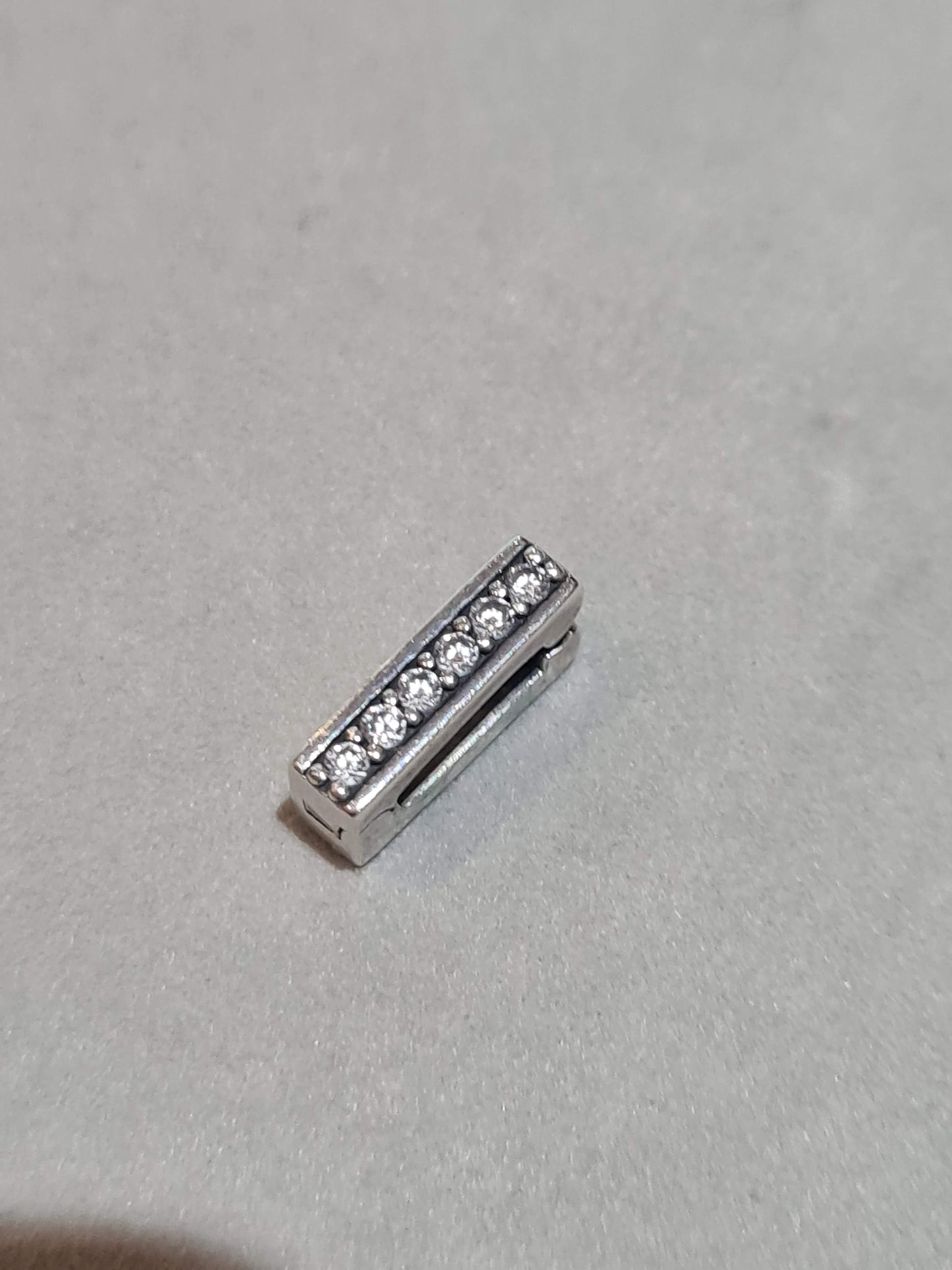 Genuine Pandora Reflexions Pave Spacer Clip Silver or Rose Gold