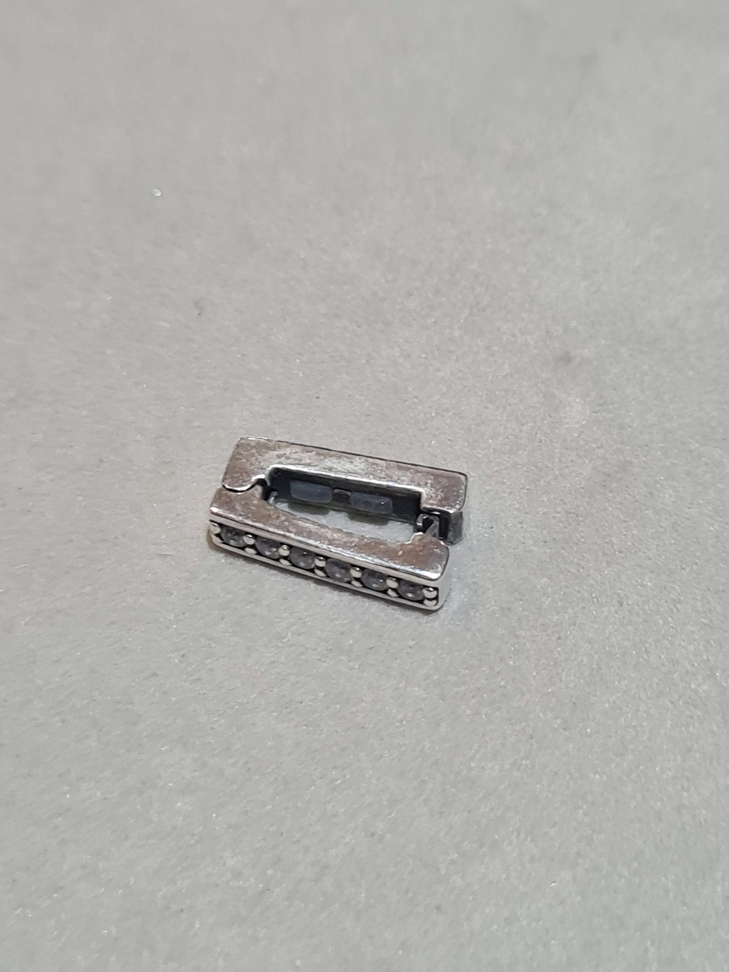 Genuine Pandora Reflexions Pave Spacer Clip Silver or Rose Gold