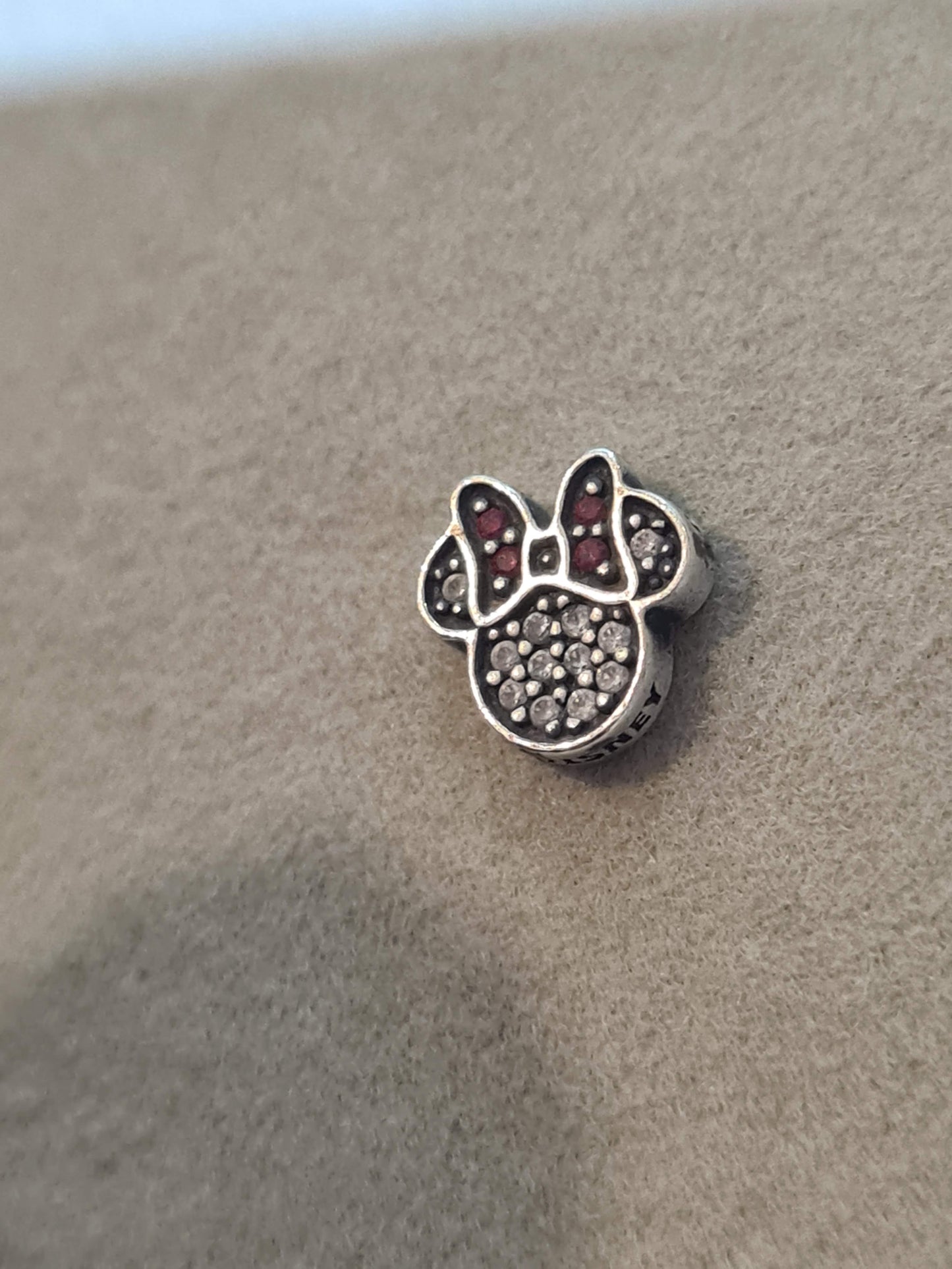 Genuine Pandora Petite Disney Minnie Pave Memory Locket Charm
