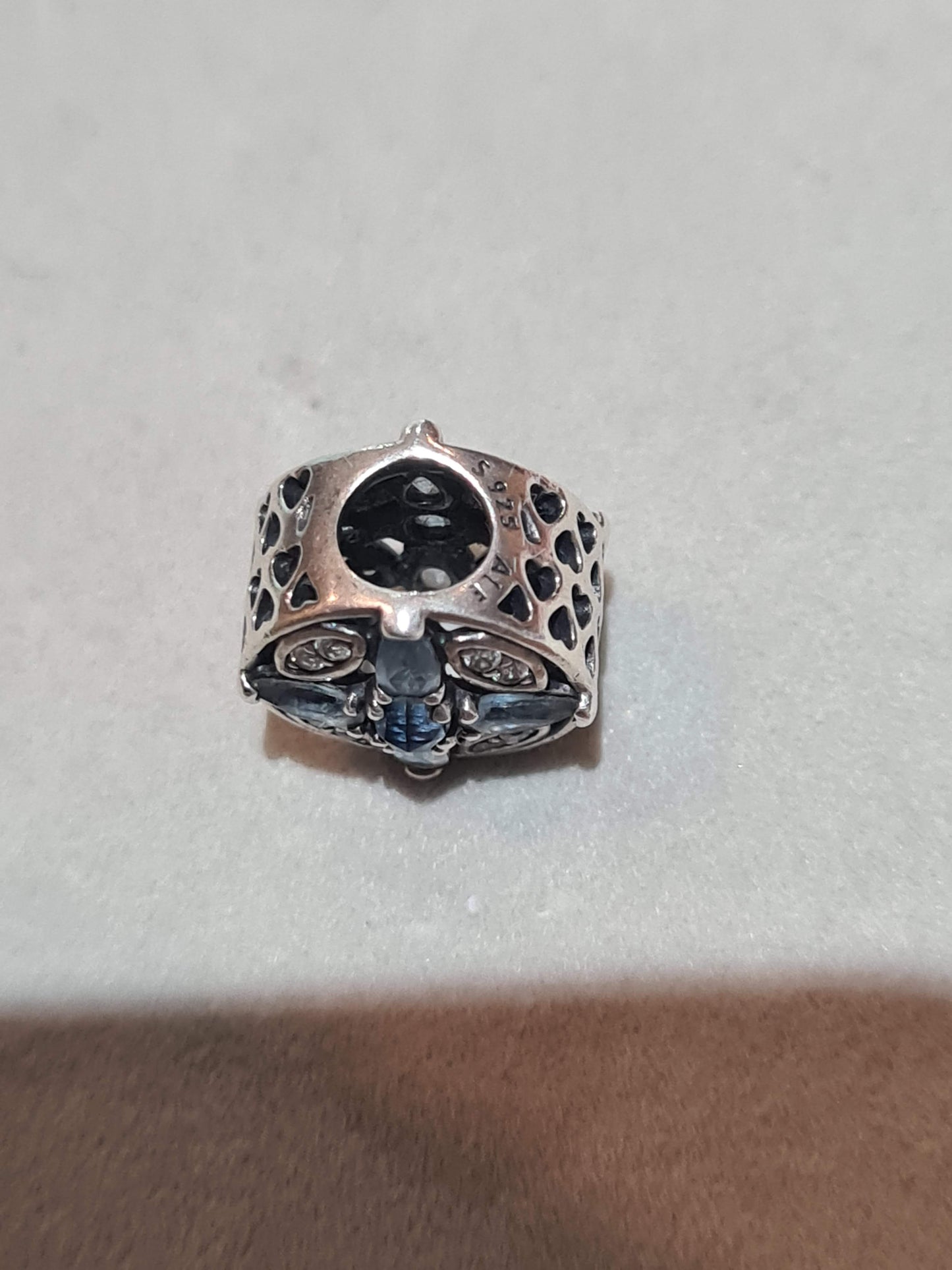 Genuine Pandora Blue Frozen Snowflake Cz Charm