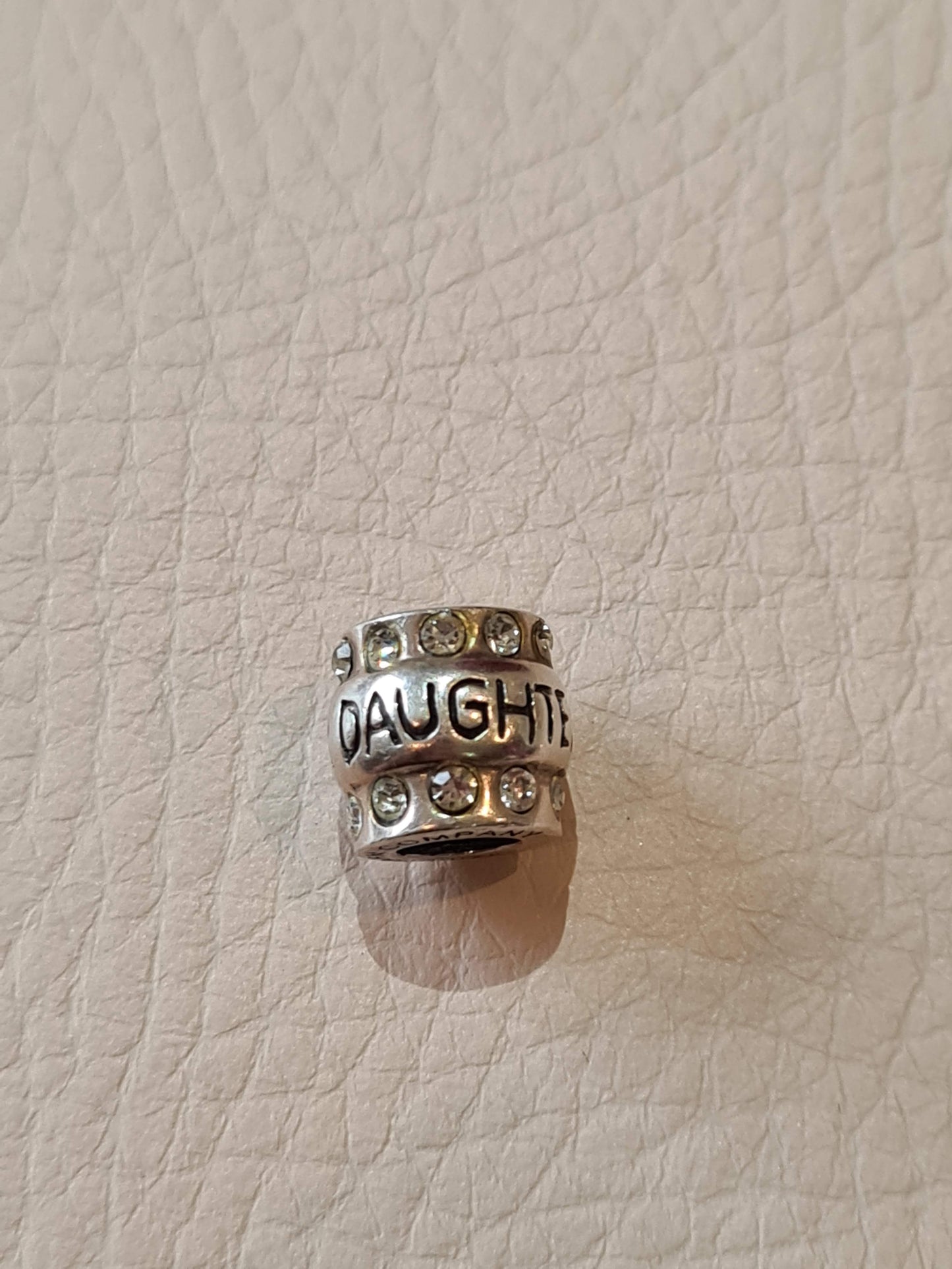 Genuine Charm Club Company Daughter Charm Barrel With CZ