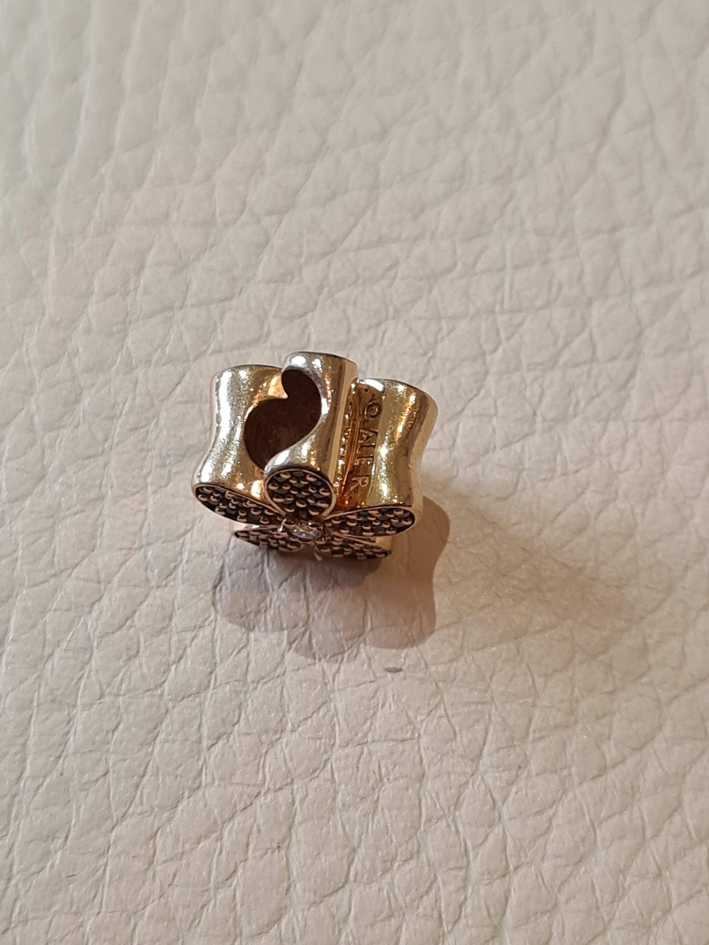 Genuine Pandora Rose Gold Pave Daisy Charm Clear Cz