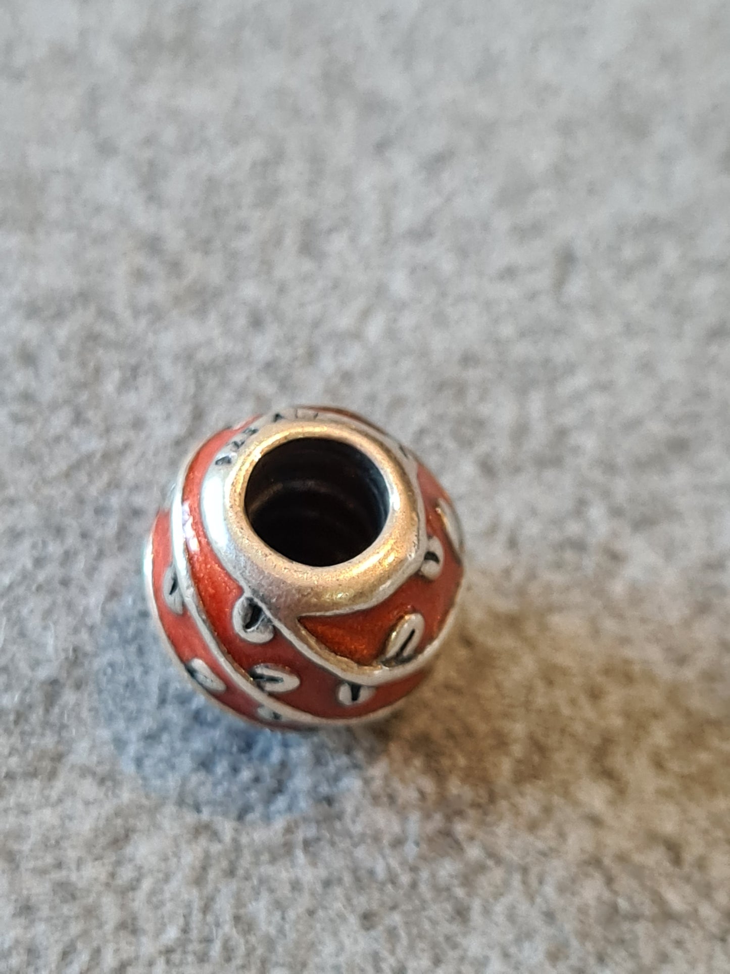 Genuine Pandora Red Vine Enamel Ball