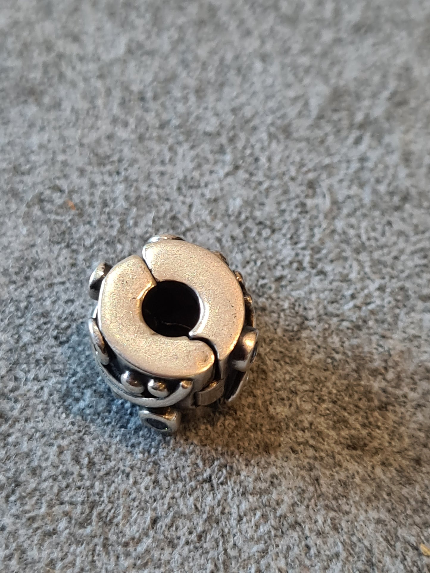 Genuine Pandora Blue Stone Tendril Clip Rare Single