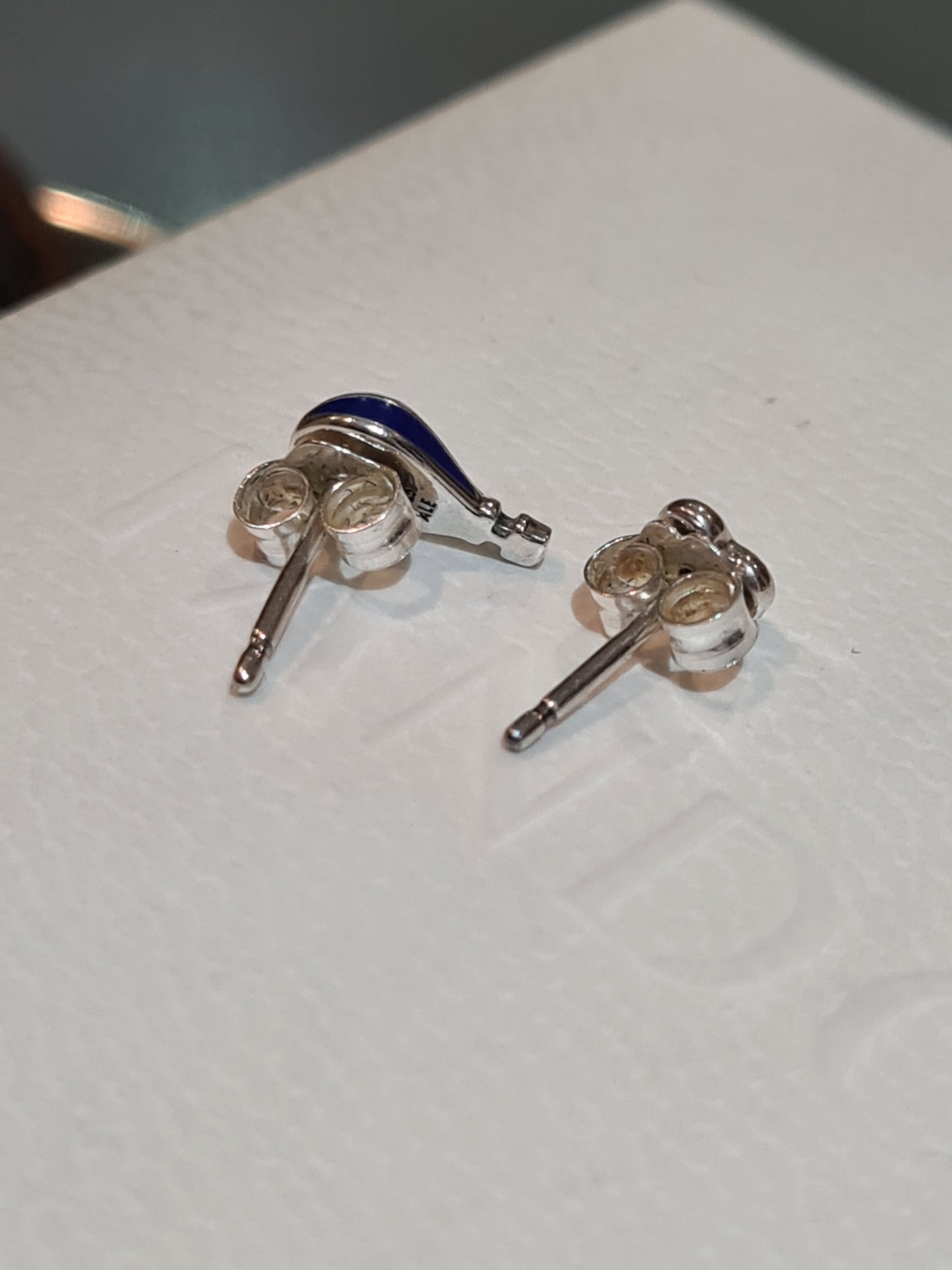 Genuine Pandora Hot Air Balloon and Heart Earrings