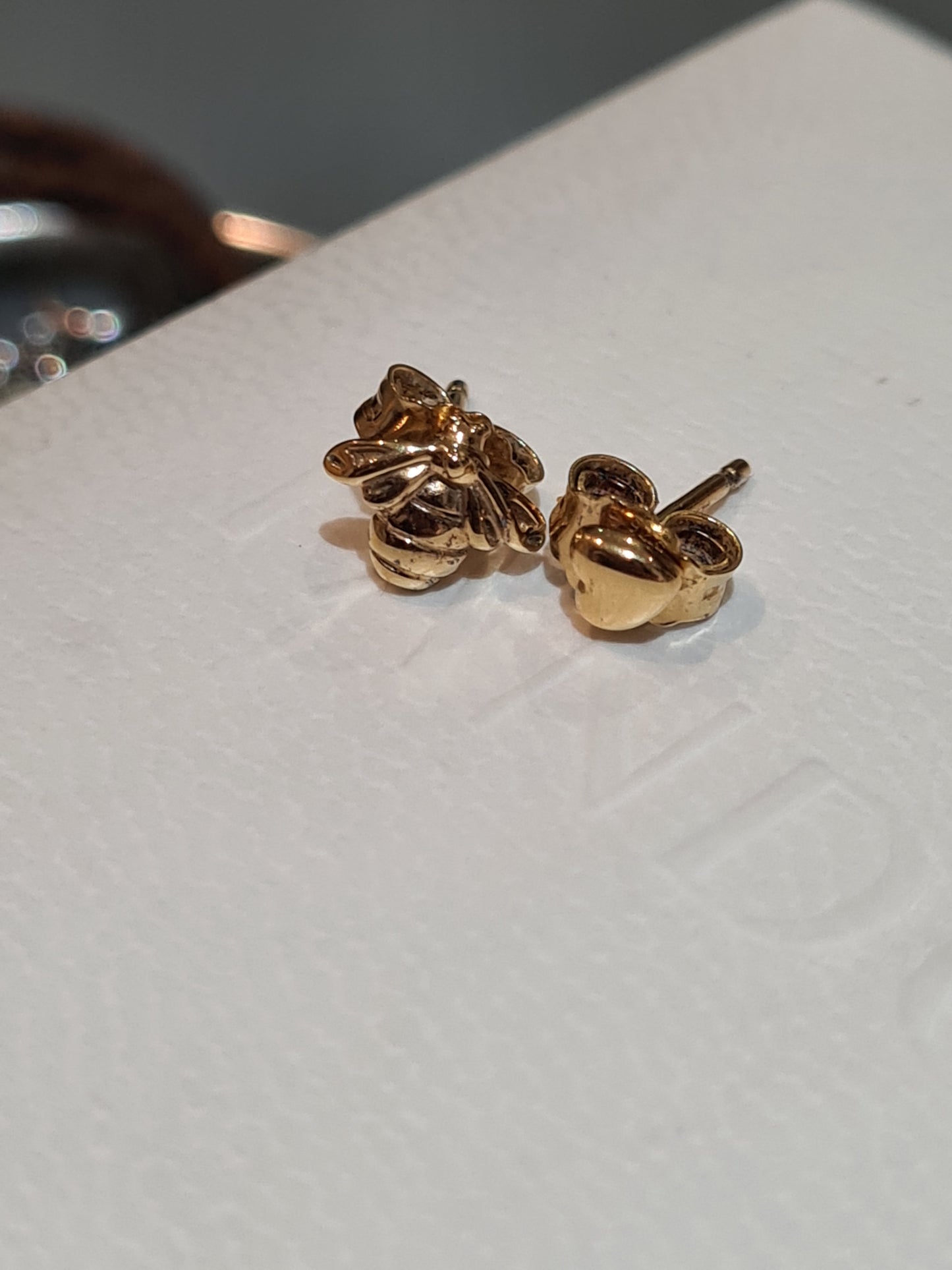 Genuine Pandora Shine Bee and Heart Earrings