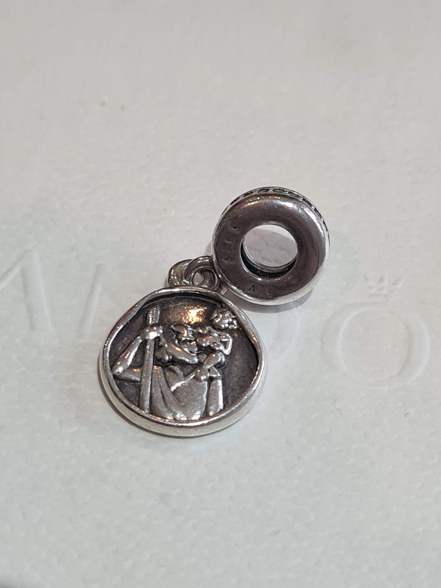 Genuine Pandora Patron Saint Christopher Protection Charm Dangle