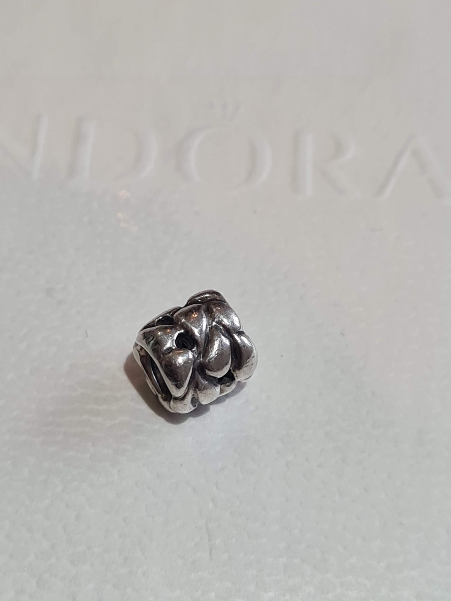 Genuine Pandora Woven Rope Charm With Small Holes Retired and Very Old
