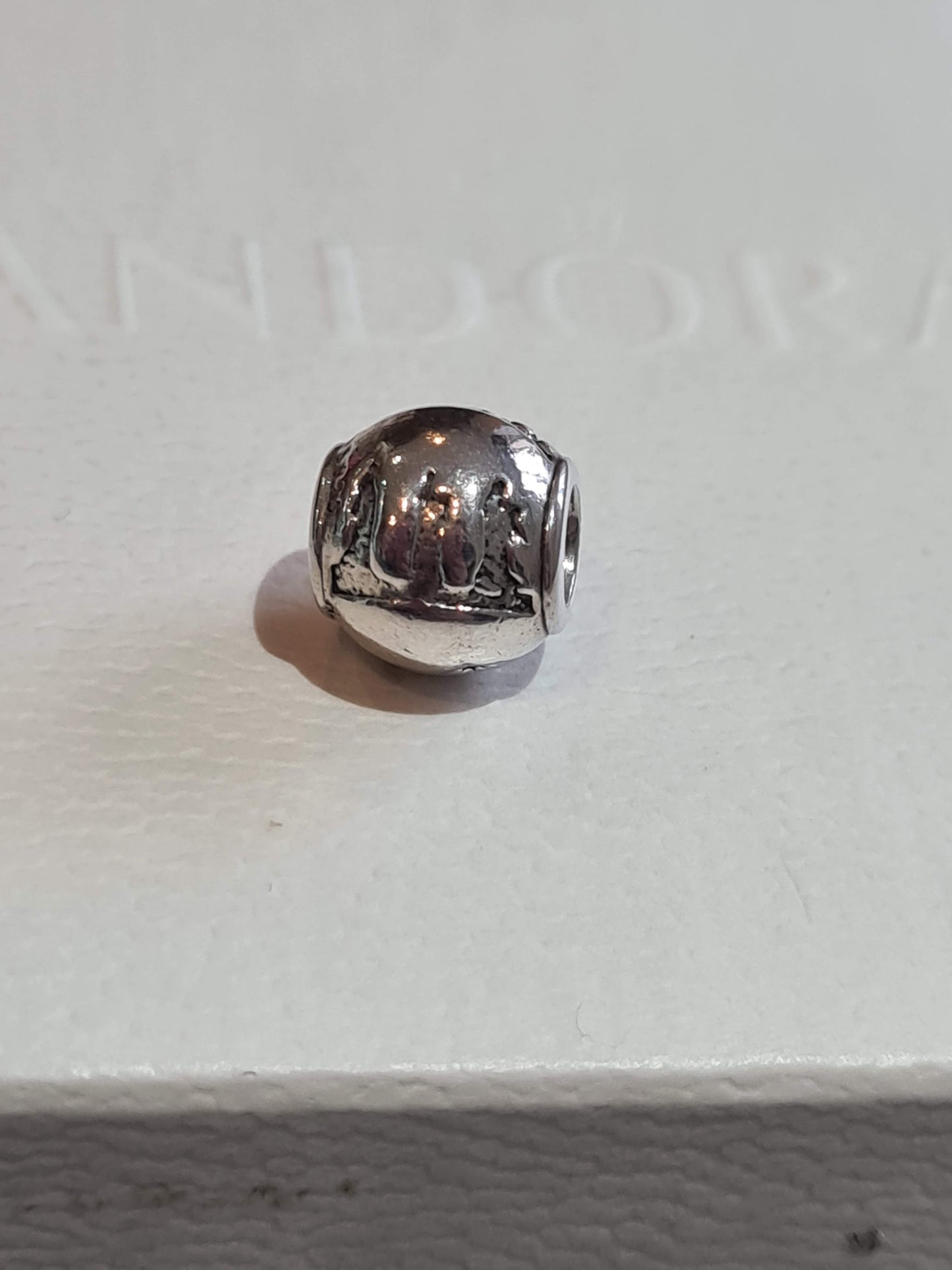 Genuine Pandora Silent Night The Nativity Christmas Christian Charm RARE