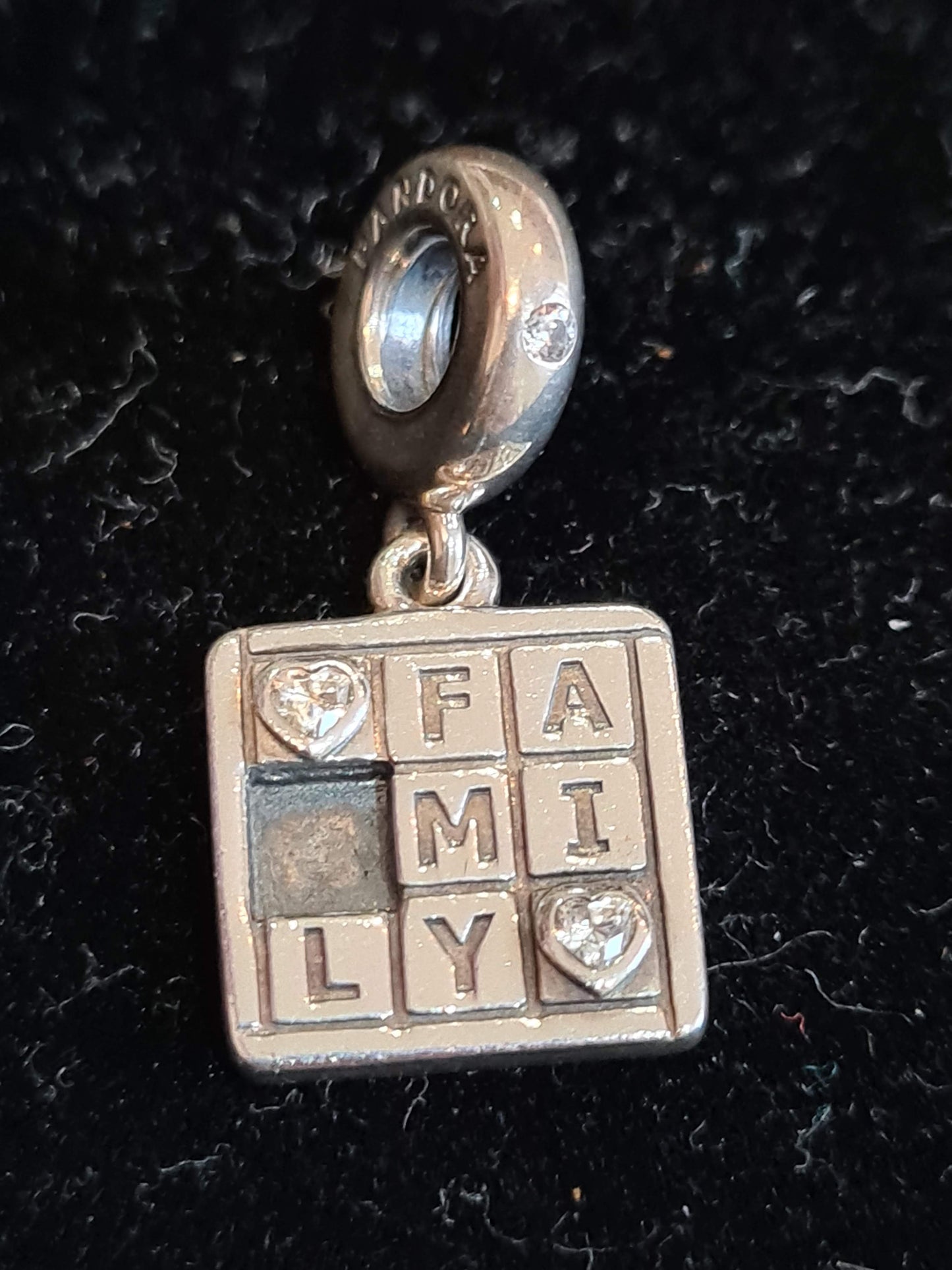 Genuine Pandora Family Puzzle Missing Piece Dangle