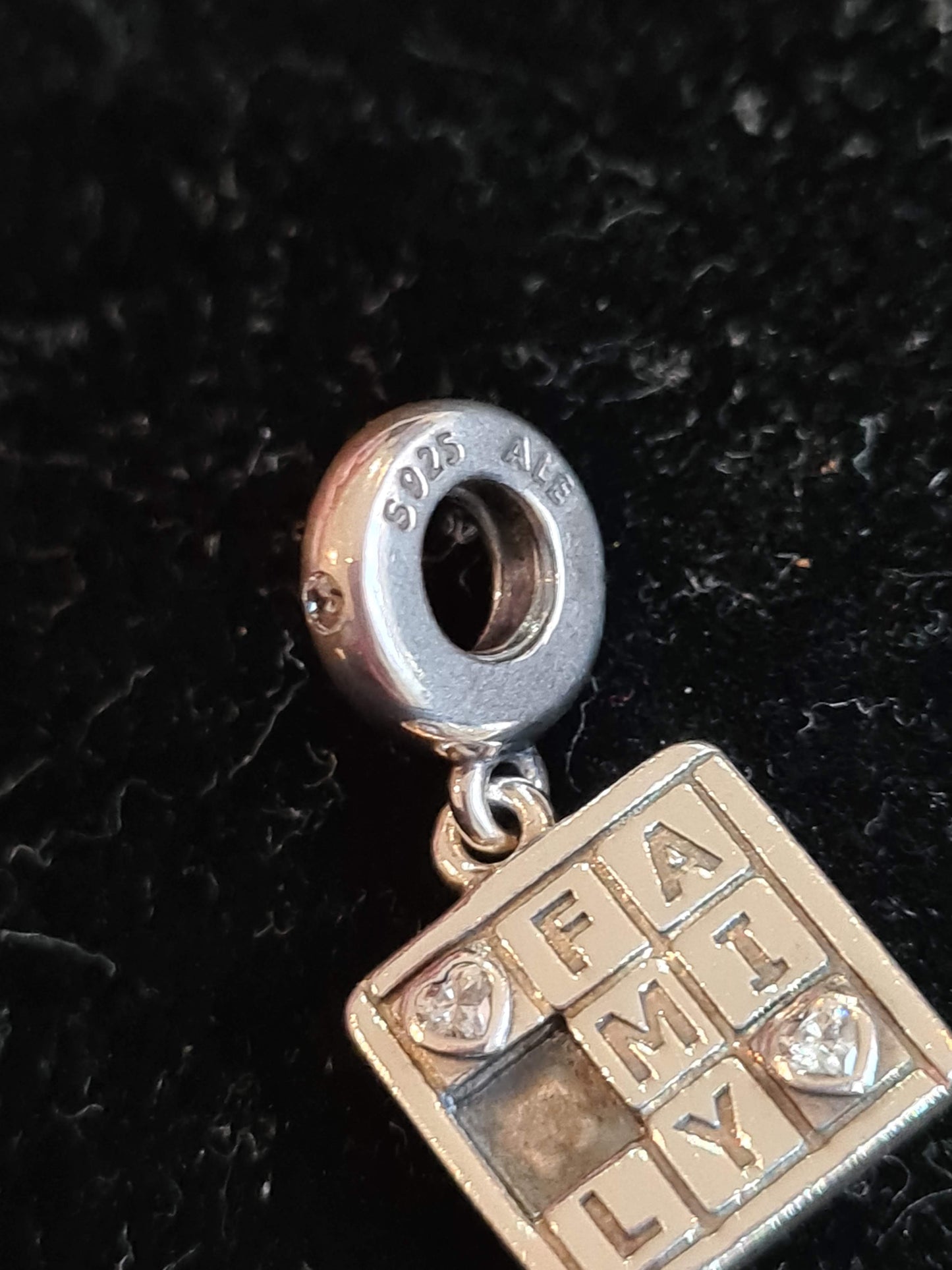 Genuine Pandora Family Puzzle Missing Piece Dangle