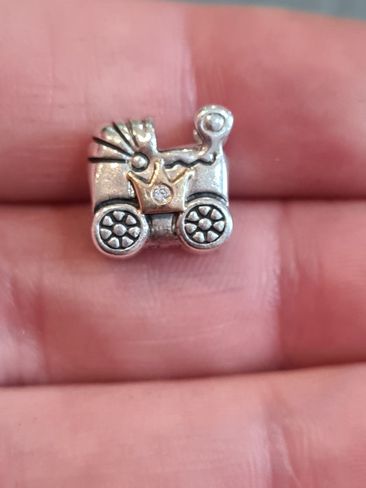 Genuine Pandora Royal Baby Carriage 2013 Celebration Pram Buggy Charm