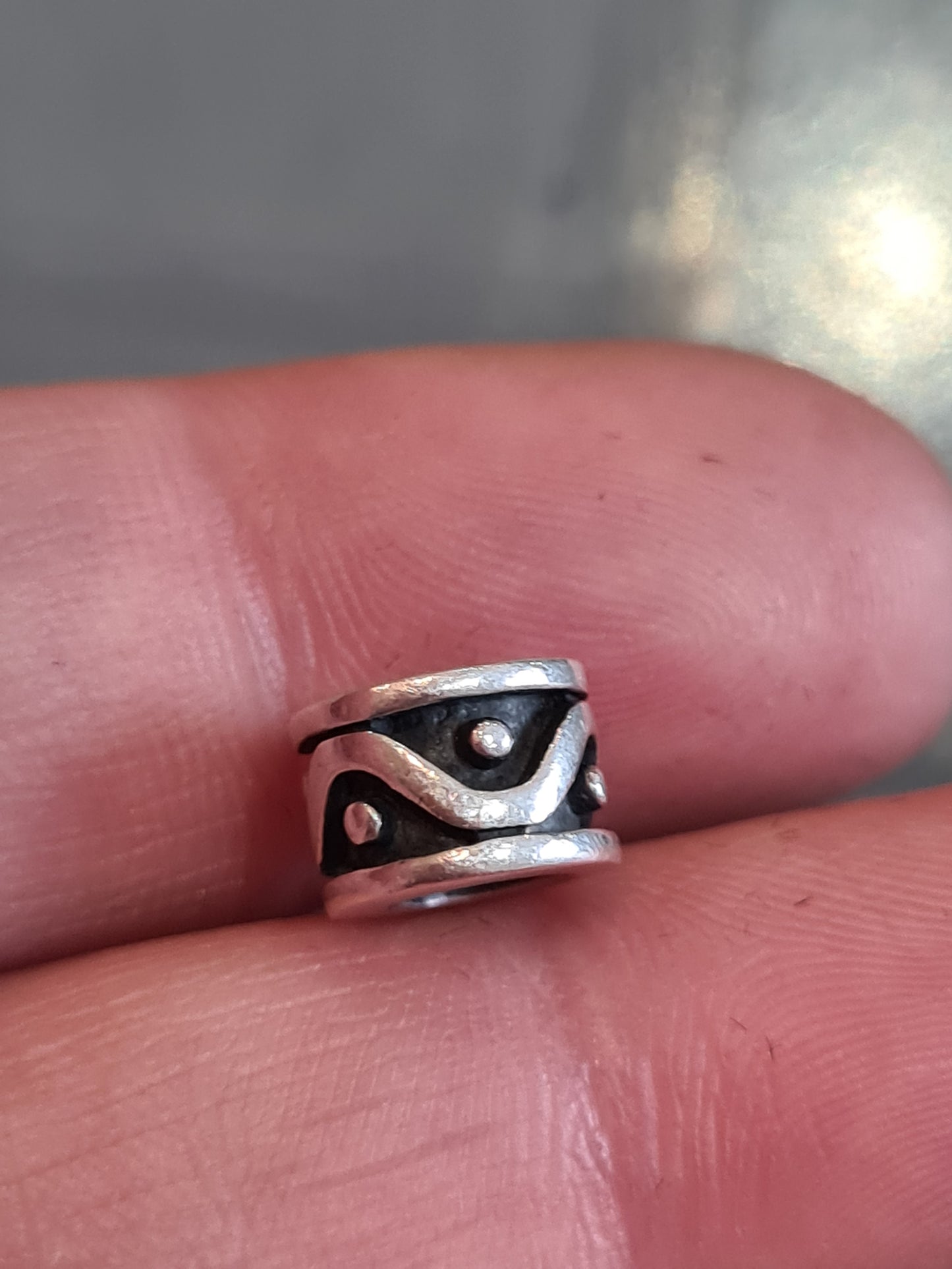 Genuine Pandora Tirbal Wave and Dot Small Charm