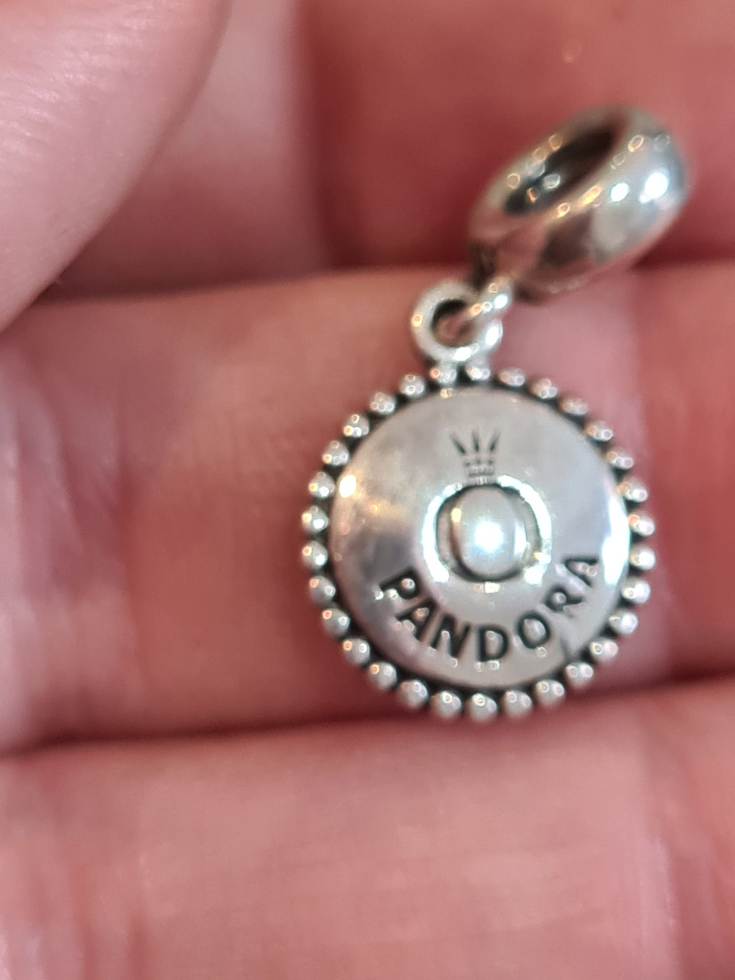 Genuine Pandora Happy 1st Anniversary Dangle Personalized Charm