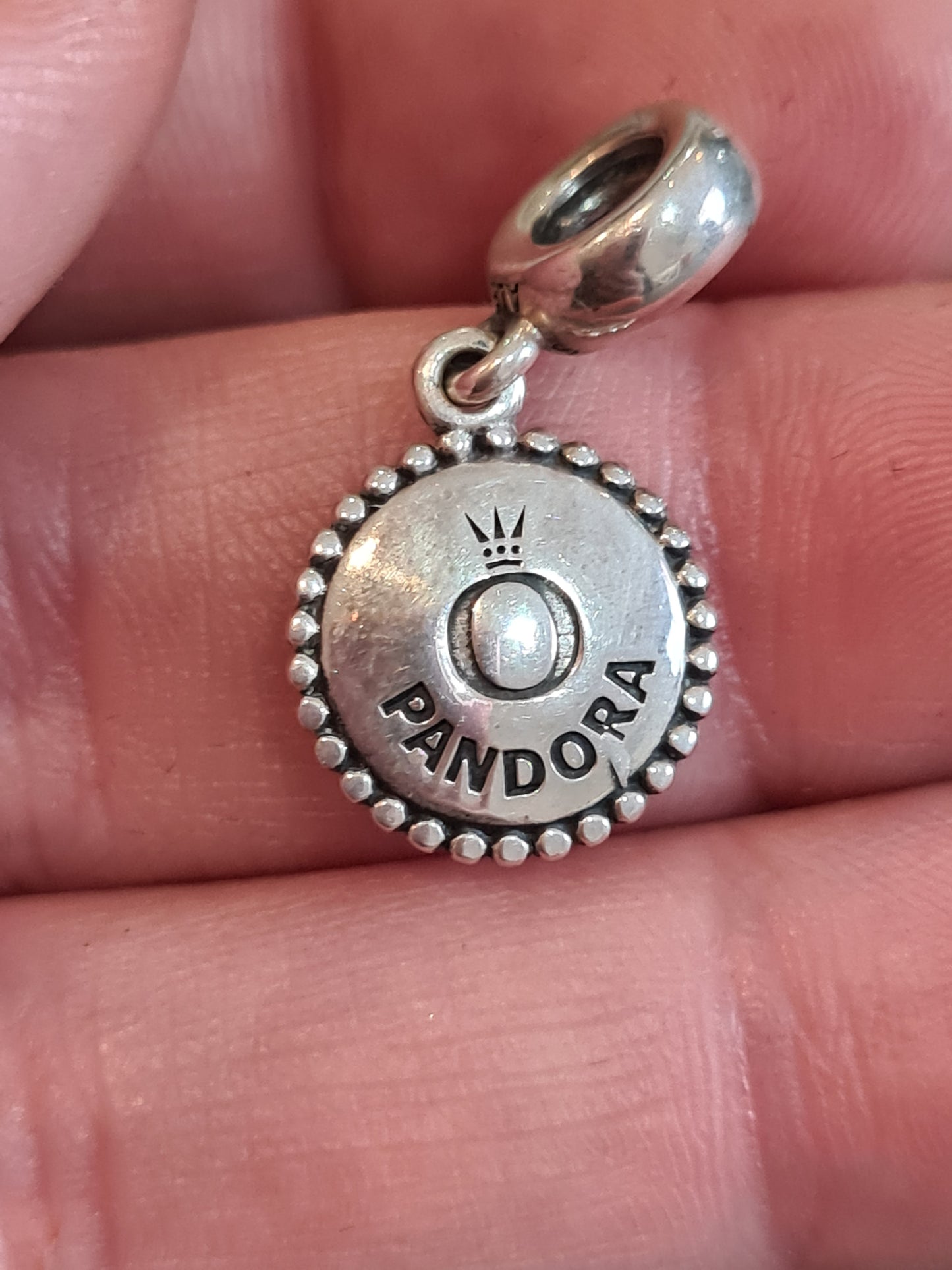 Genuine Pandora Happy 1st Anniversary Dangle Personalized Charm