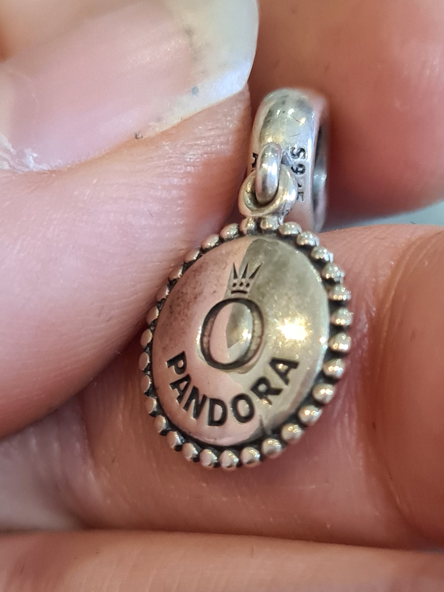 Genuine Pandora Happy 1st Anniversary Dangle Personalized Charm