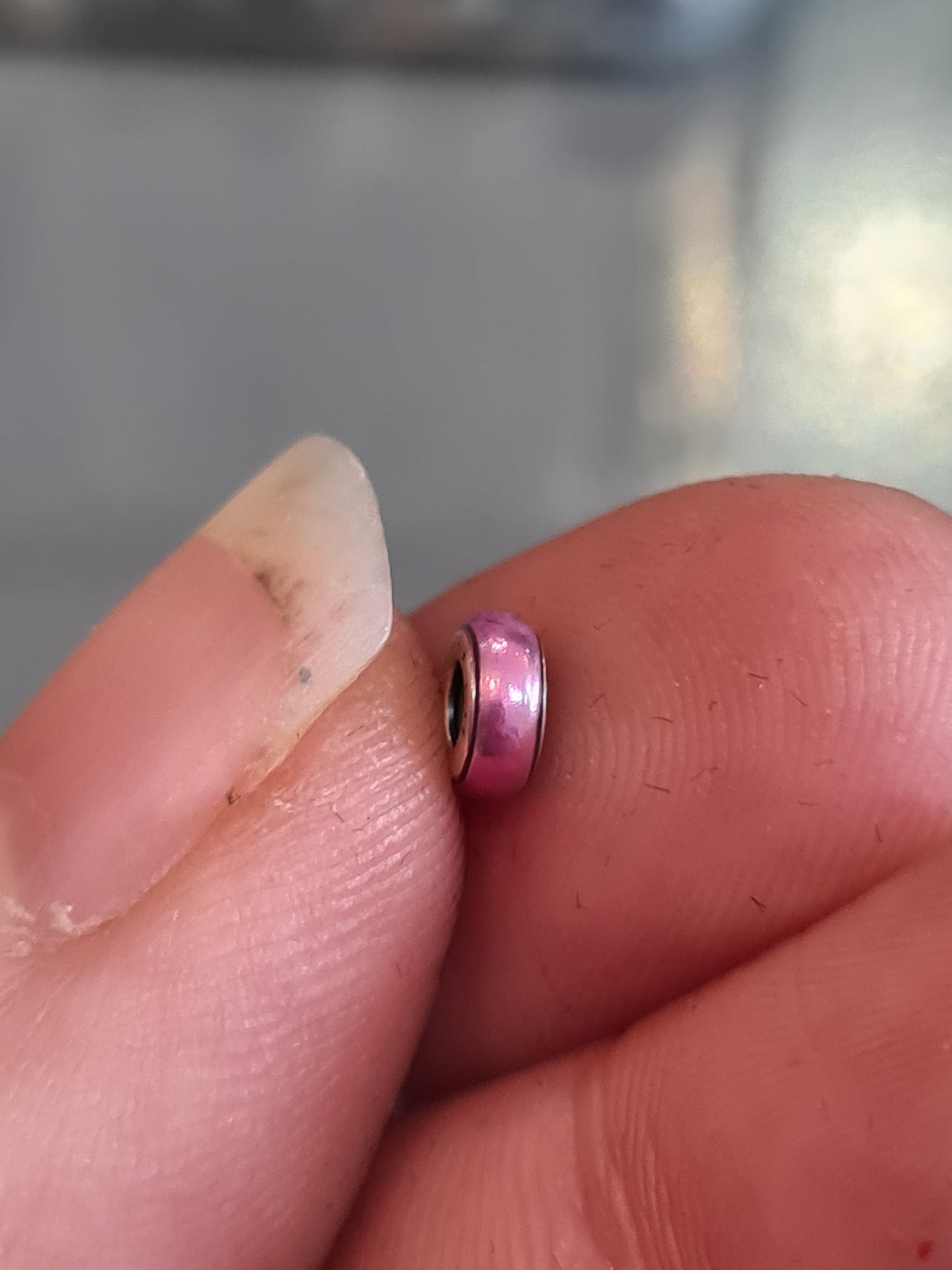 Genuine Pandora Tiny Pink Enamel Spacer for Pandora Me and Essence Bracelets
