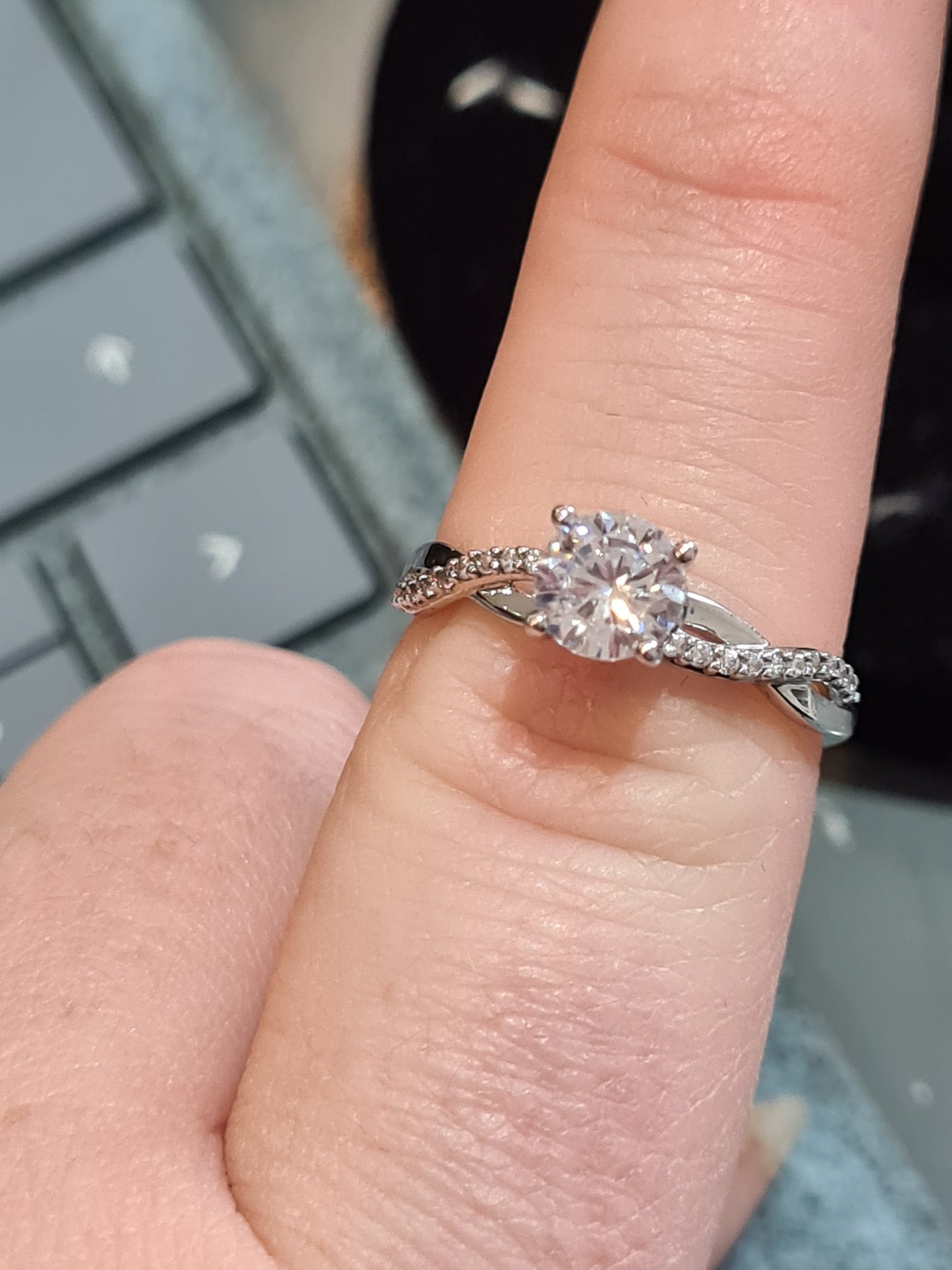 NOT Pandora But The Most Beautiful CZ Ring in Size 58