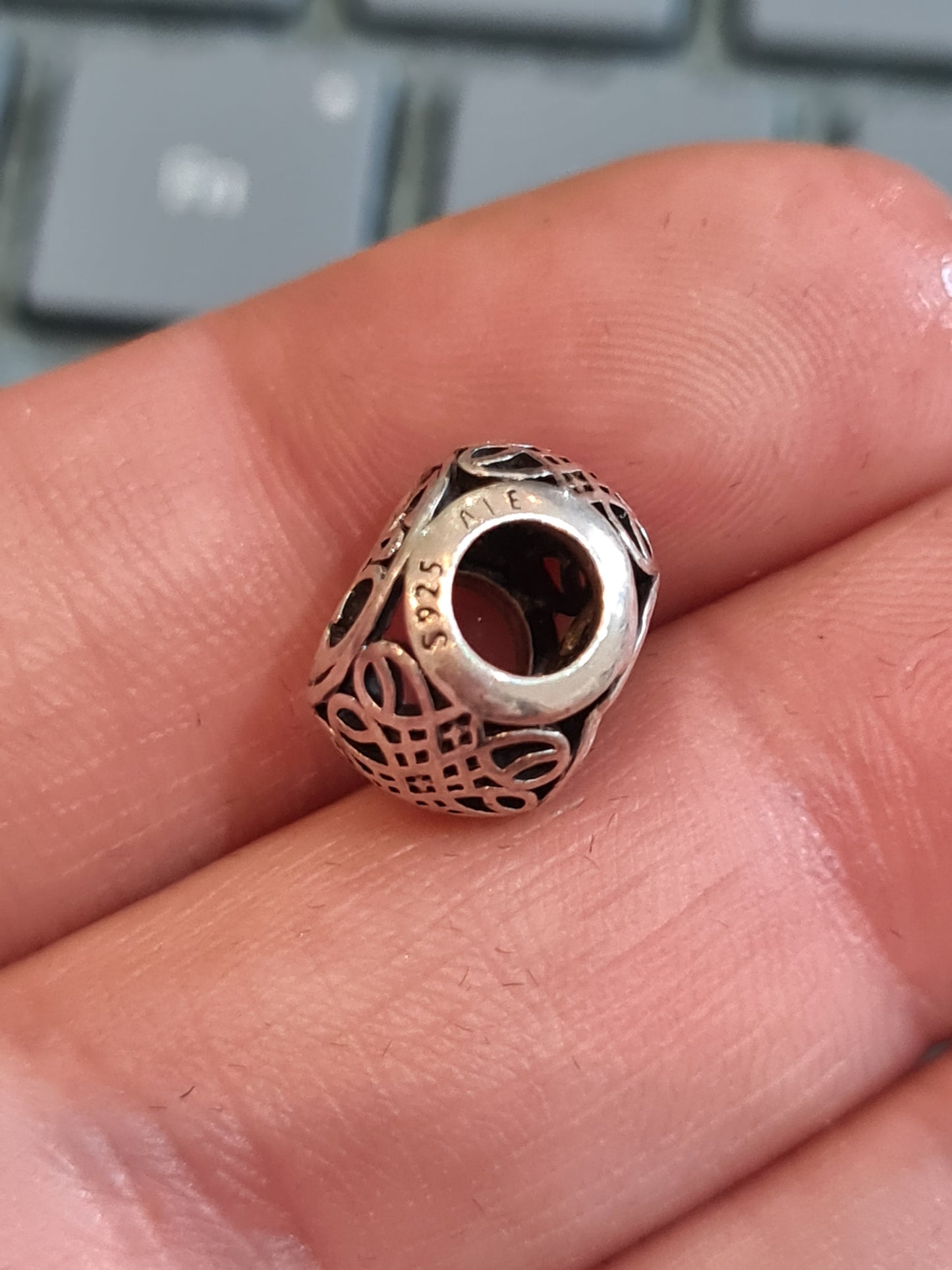 Genuine Pandora Vintage Letter E Initial Charm